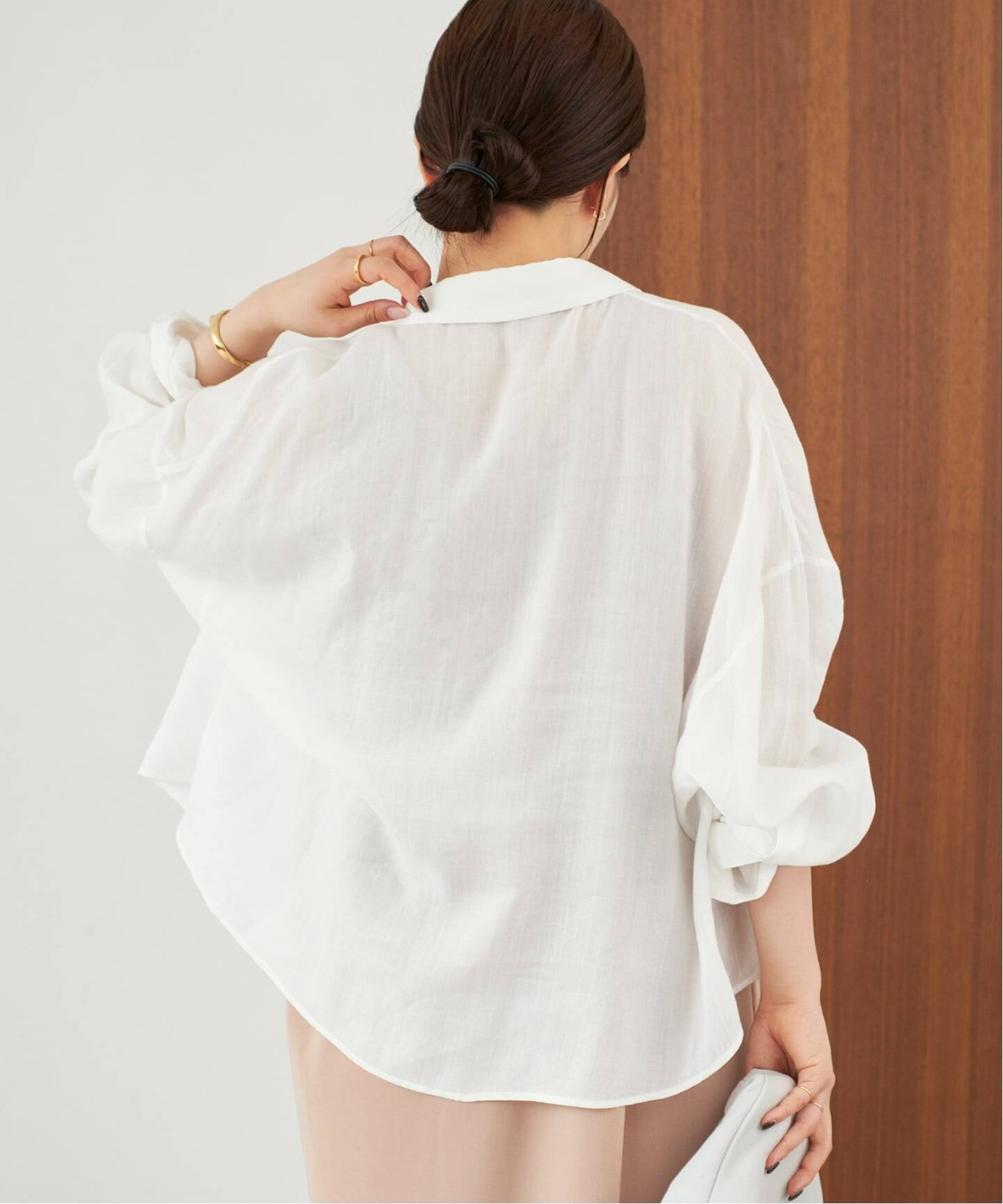 追加予約》RAMIE LYOCELL CROPPED シャツ 2（シャツ／ブラウス