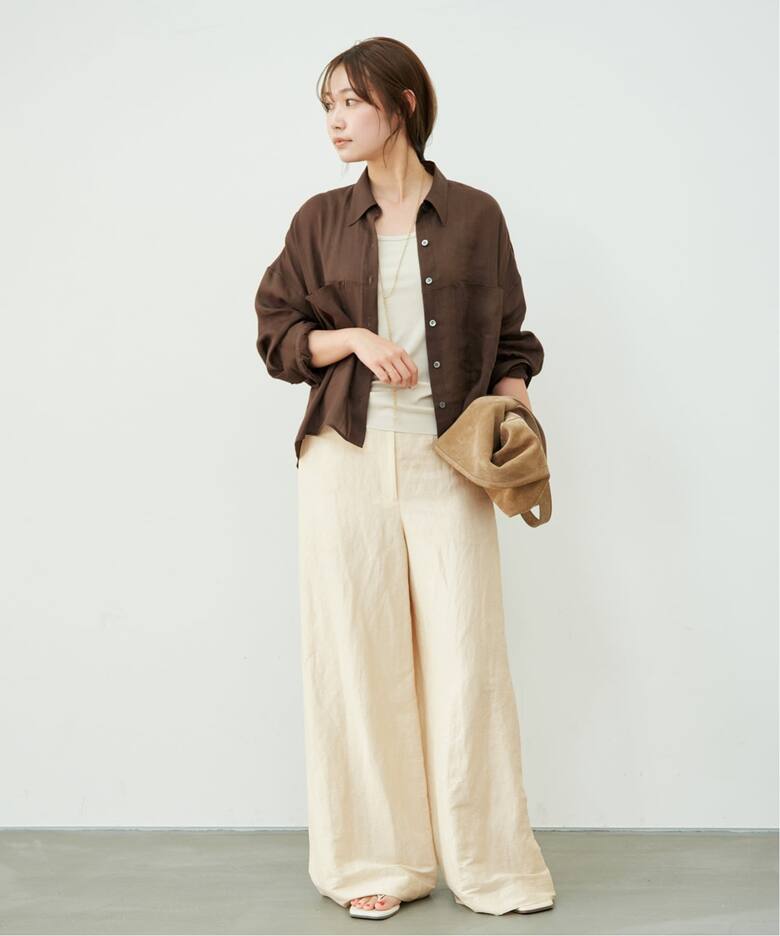 追加》RAMIE LYOCELL CROPPED シャツ 2（シャツ／ブラウス）｜Plage 