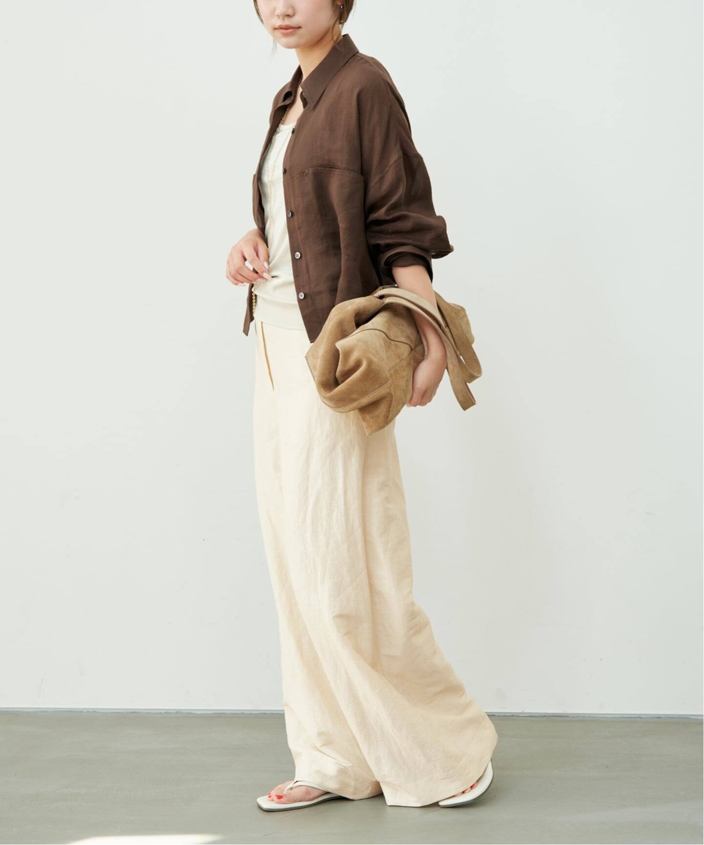 Plage RAMIE LYOCELL CROPPED シャツ 【公式通販】