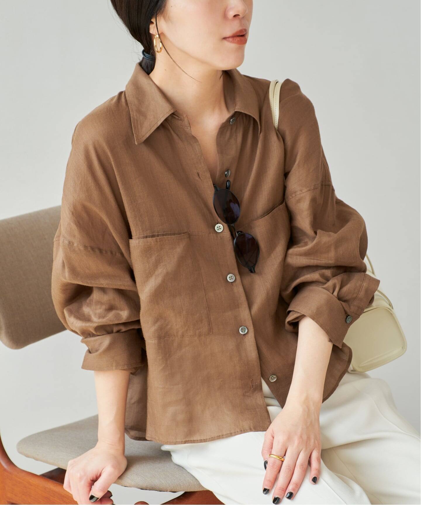 追加》RAMIE LYOCELL CROPPED シャツ 2（シャツ／ブラウス）｜Plage 