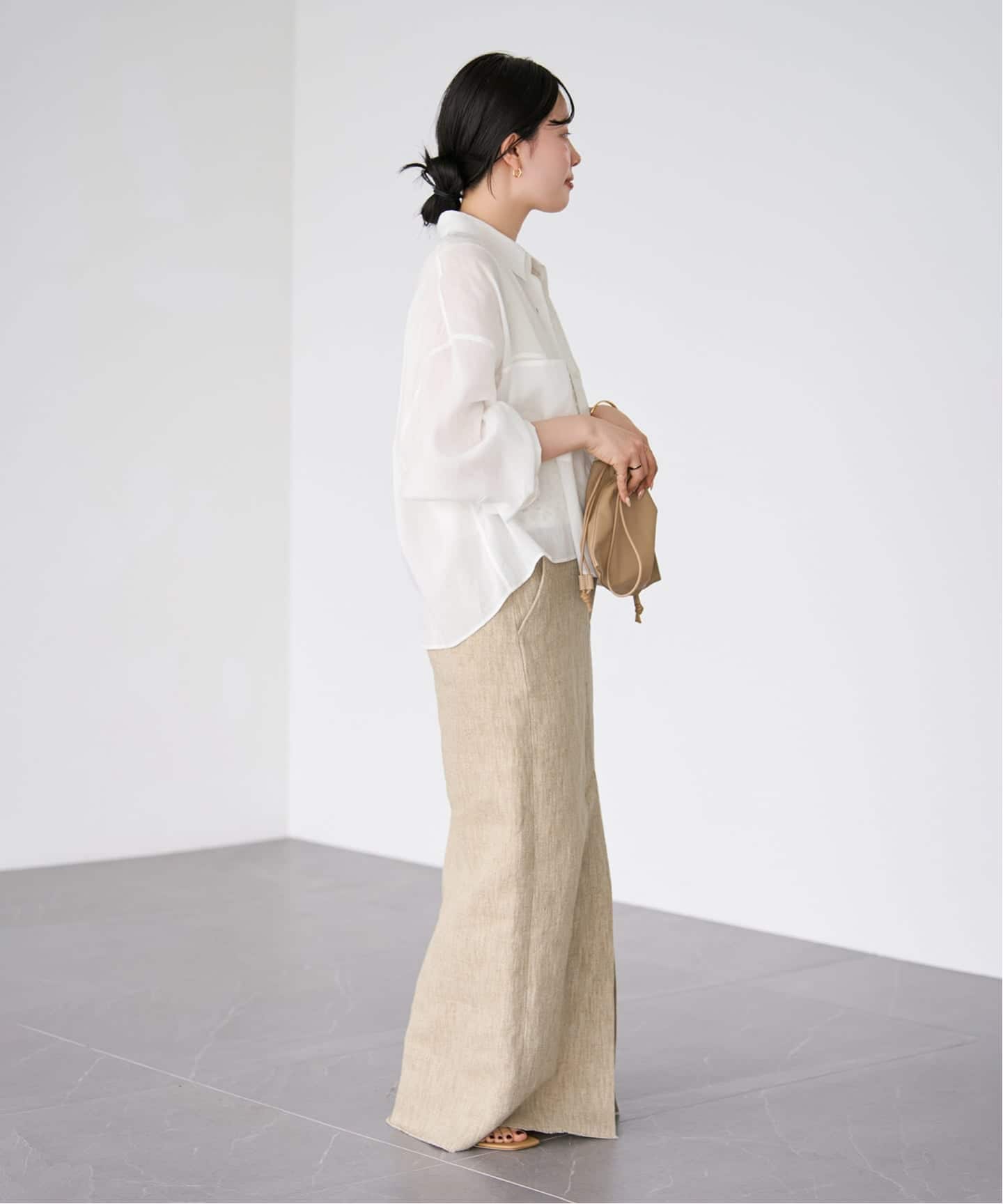 追加予約》RAMIE LYOCELL CROPPED シャツ 3（シャツ／ブラウス