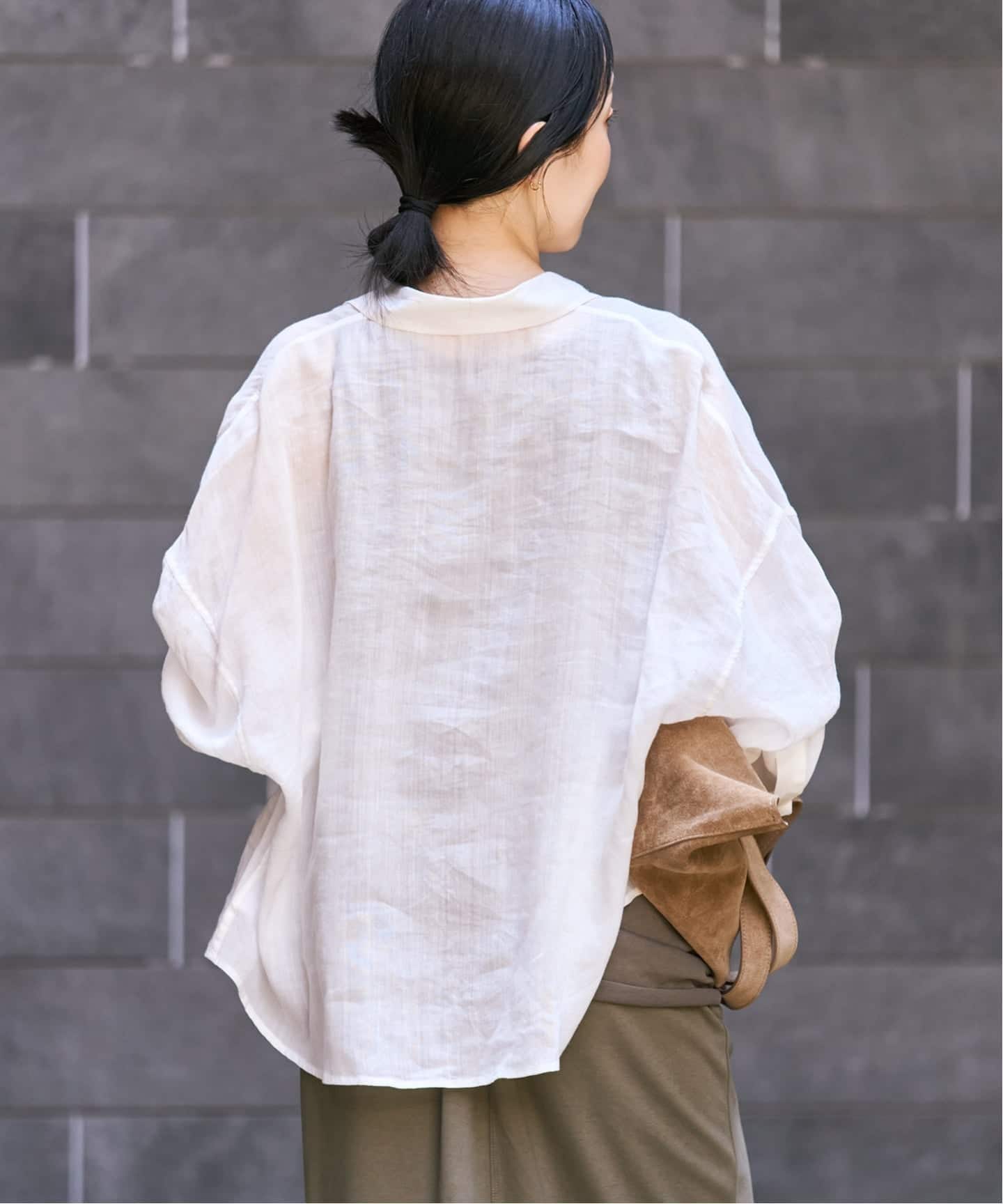 追加予約》RAMIE LYOCELL CROPPED シャツ 3（シャツ／ブラウス