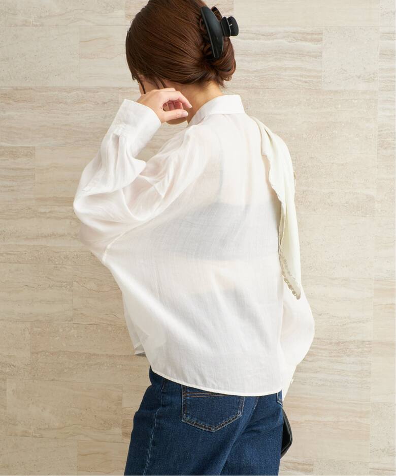 追加予約》RAMIE LYOCELL CROPPED シャツ 3（シャツ／ブラウス 