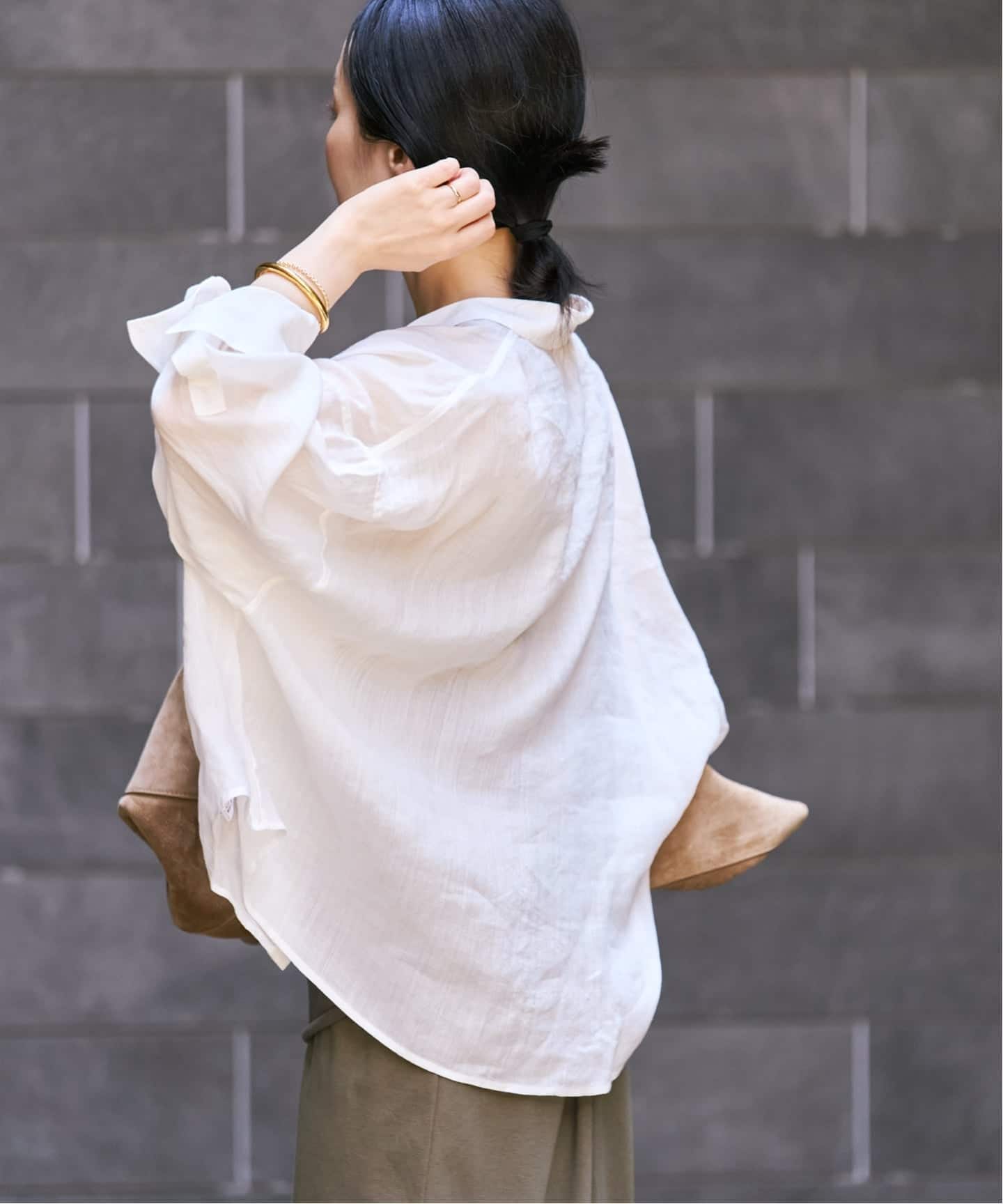 追加》RAMIE LYOCELL CROPPED シャツ 3（シャツ／ブラウス）｜Plage
