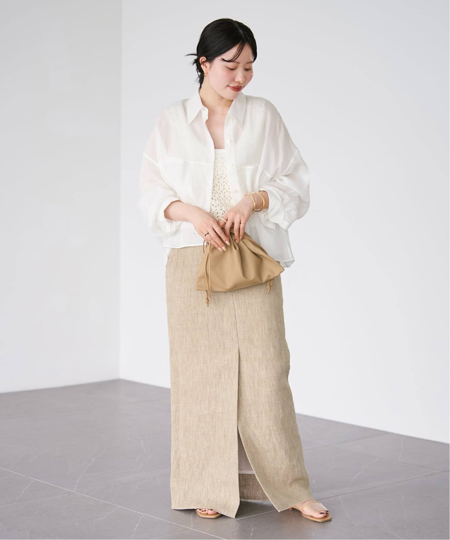 追加》RAMIE LYOCELL CROPPED シャツ 3（シャツ／ブラウス）｜Plage