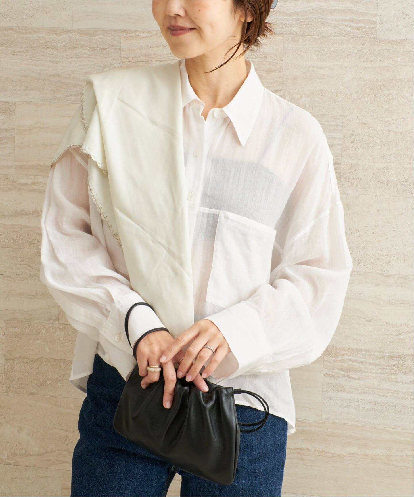 追加》RAMIE LYOCELL CROPPED シャツ 3（シャツ／ブラウス）｜Plage 
