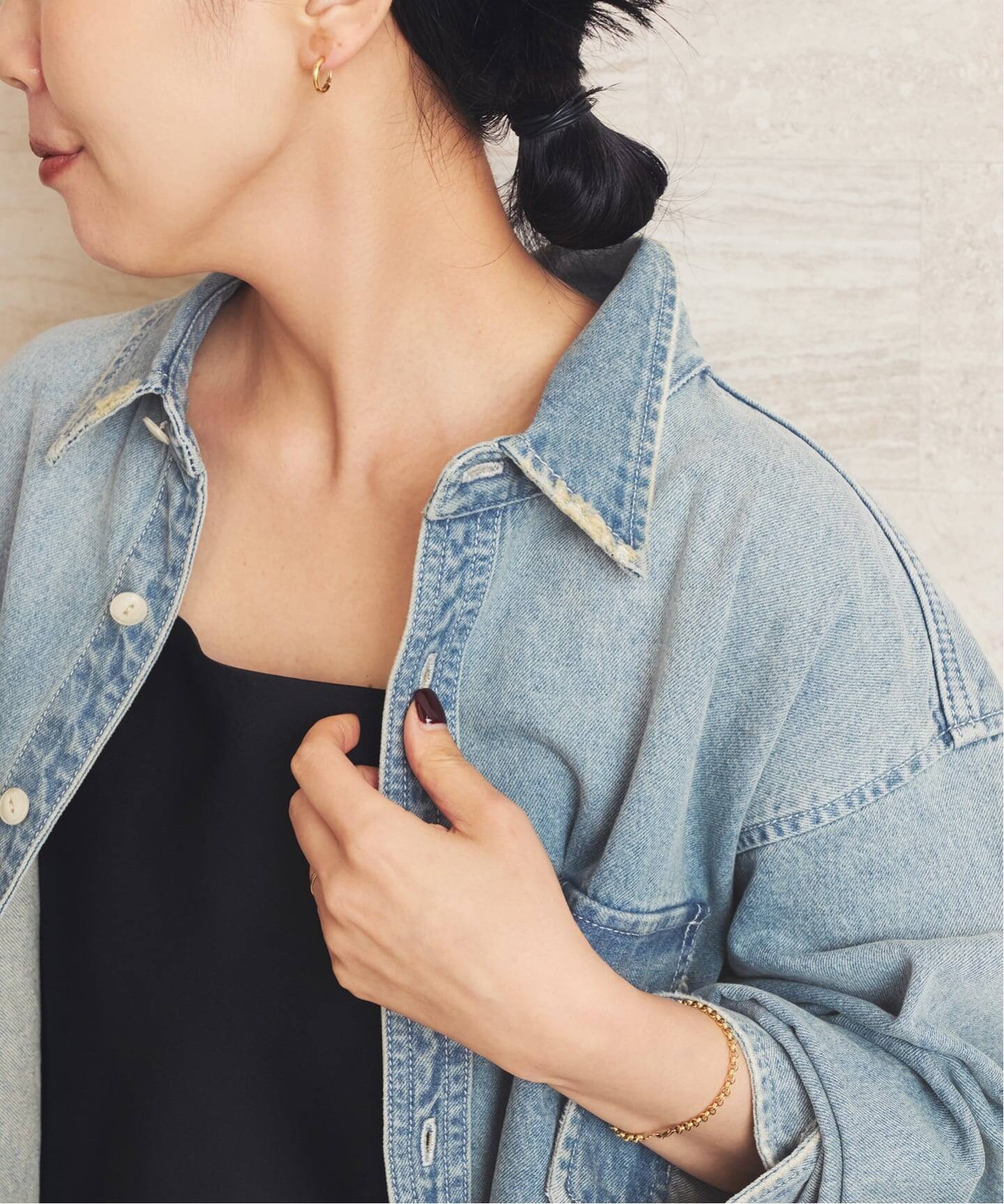 CLOTH ACROSS / クロスアクロス 別注 DAMAGED DENIM シャツ（シャツ