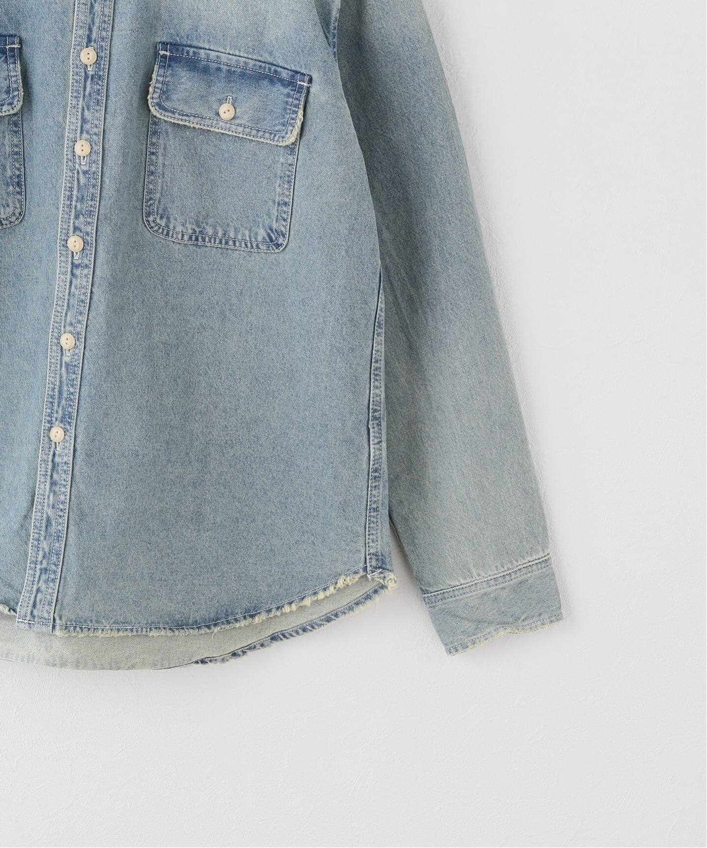 CLOTH ACROSS / クロスアクロス 別注 DAMAGED DENIM シャツ（シャツ
