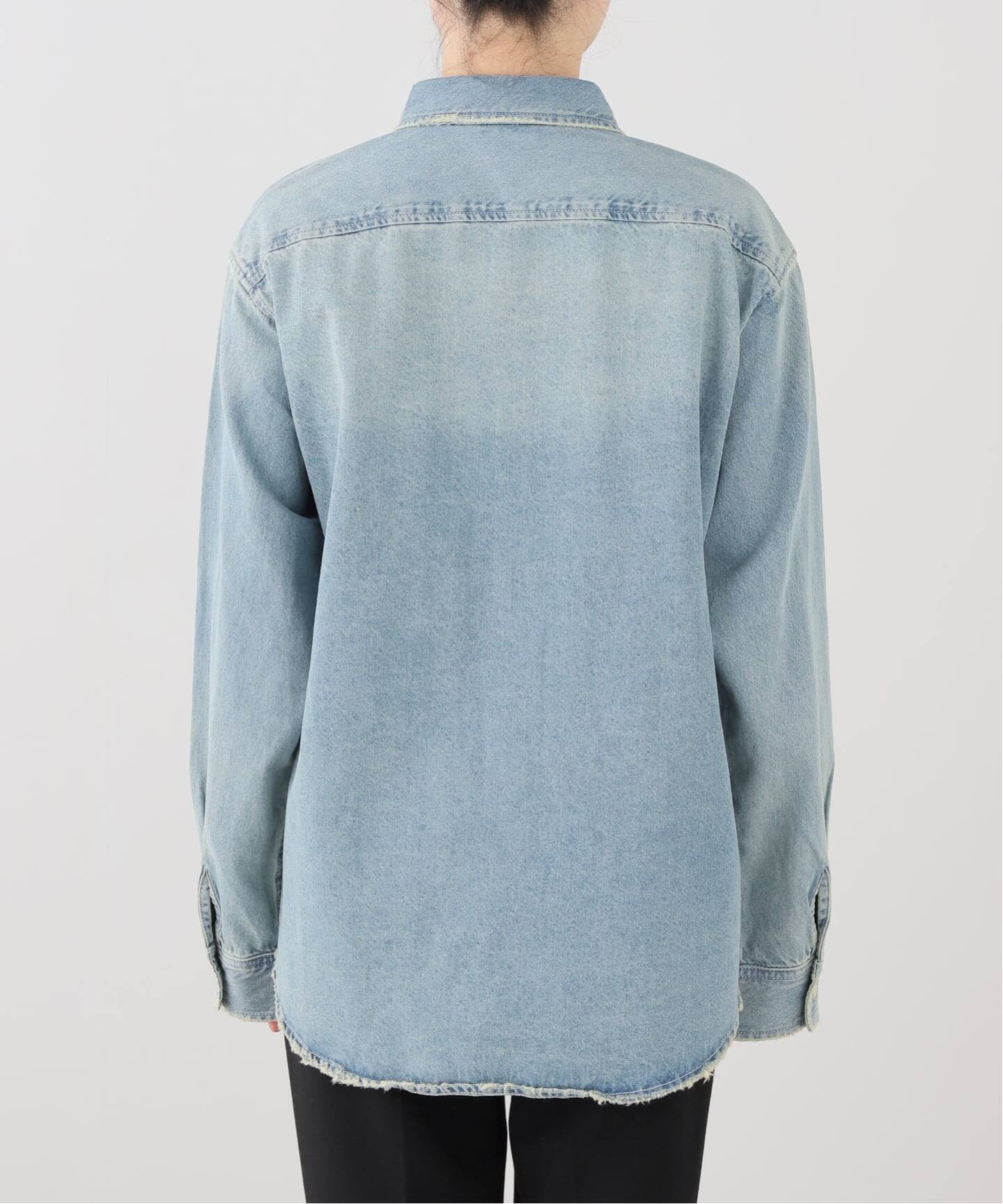 CLOTH ACROSS / クロスアクロス 別注 DAMAGED DENIM シャツ（シャツ