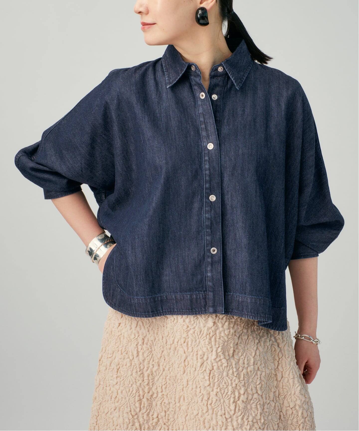 追加予約》デニムフォルムシャツ（シャツ／ブラウス）｜VERMEIL par