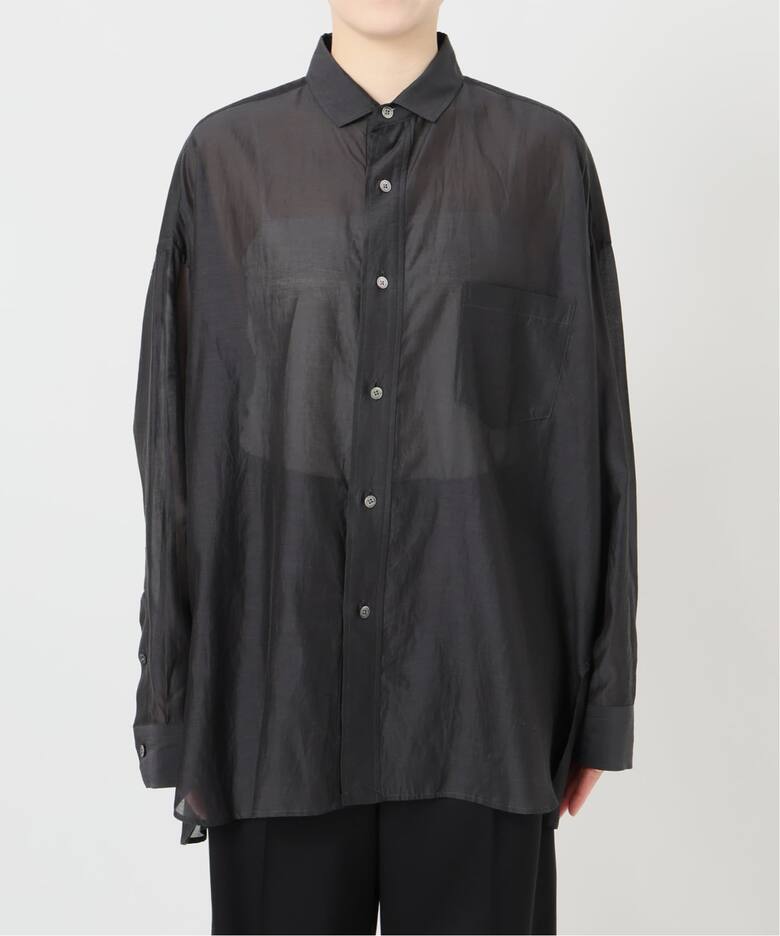 TICCA ティッカ コットンシルクスクエアビッグシャツ uni 0261401113 
