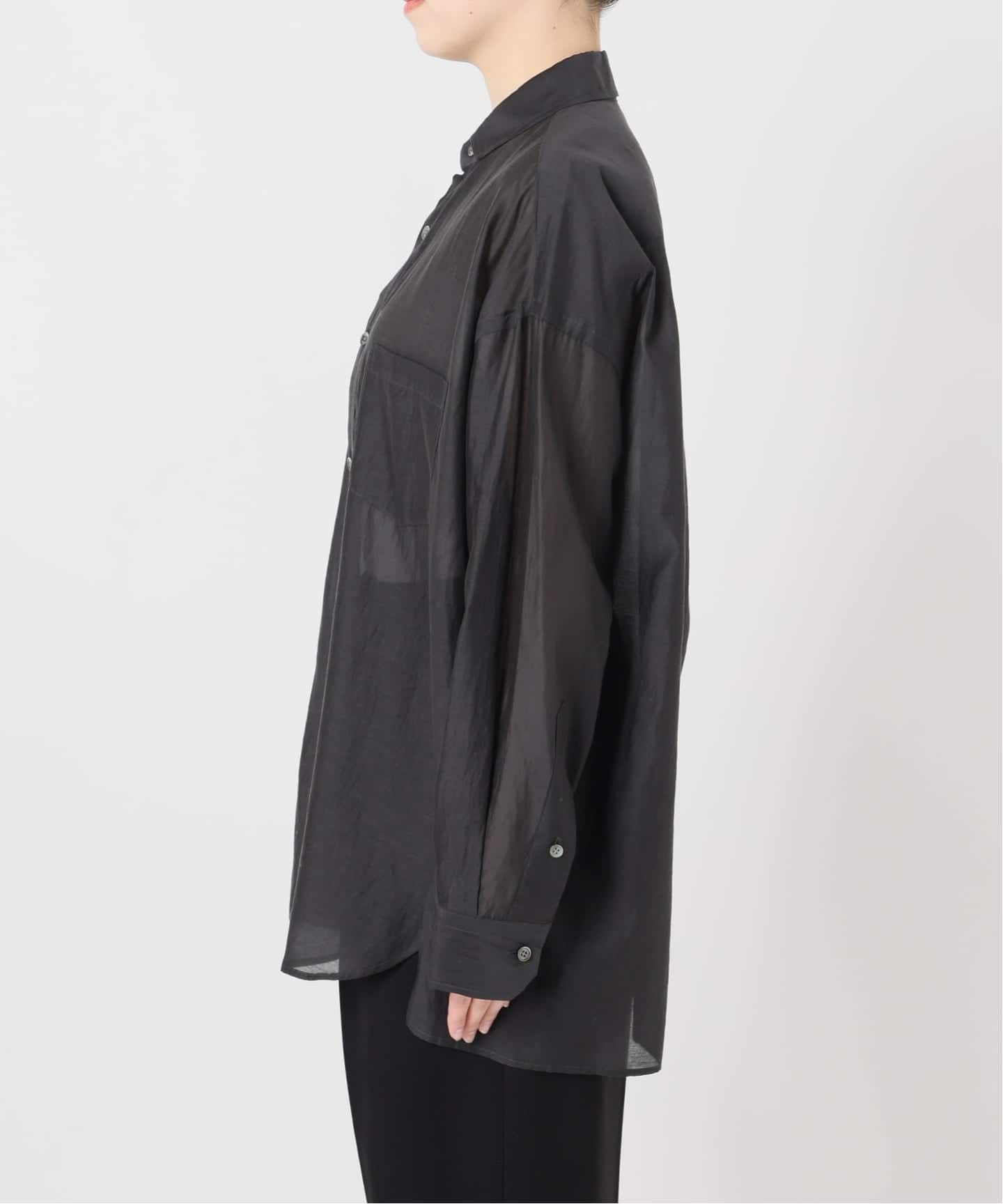 TICCA ティッカ コットンシルクスクエアビッグシャツ uni 0261401113
