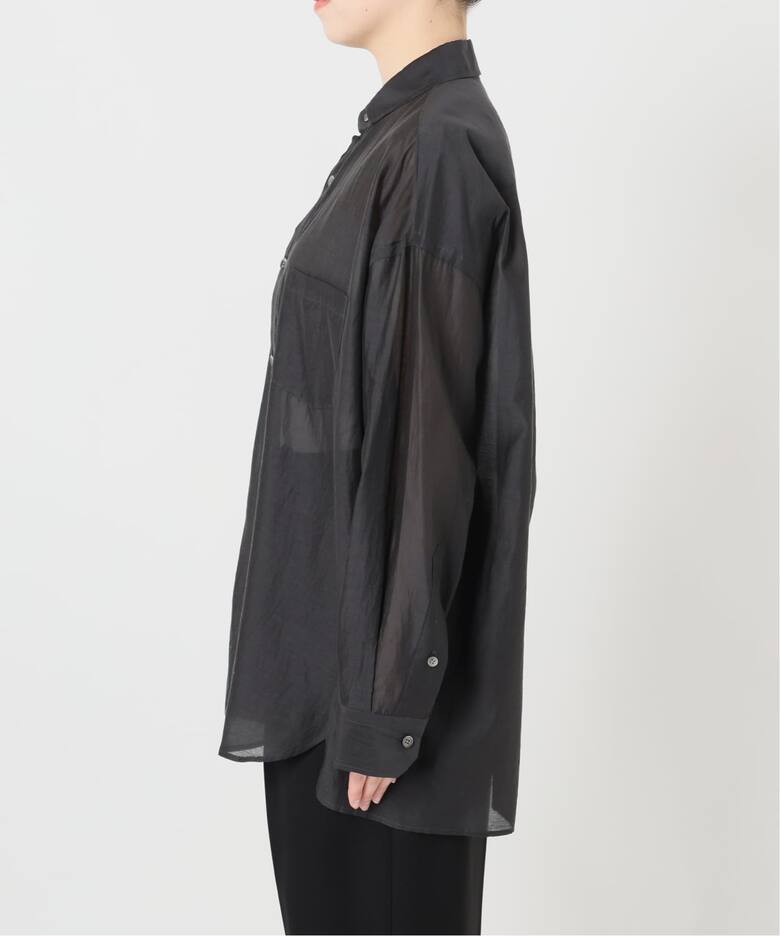 TICCA ティッカ コットンシルクスクエアビッグシャツ uni 0261401113 