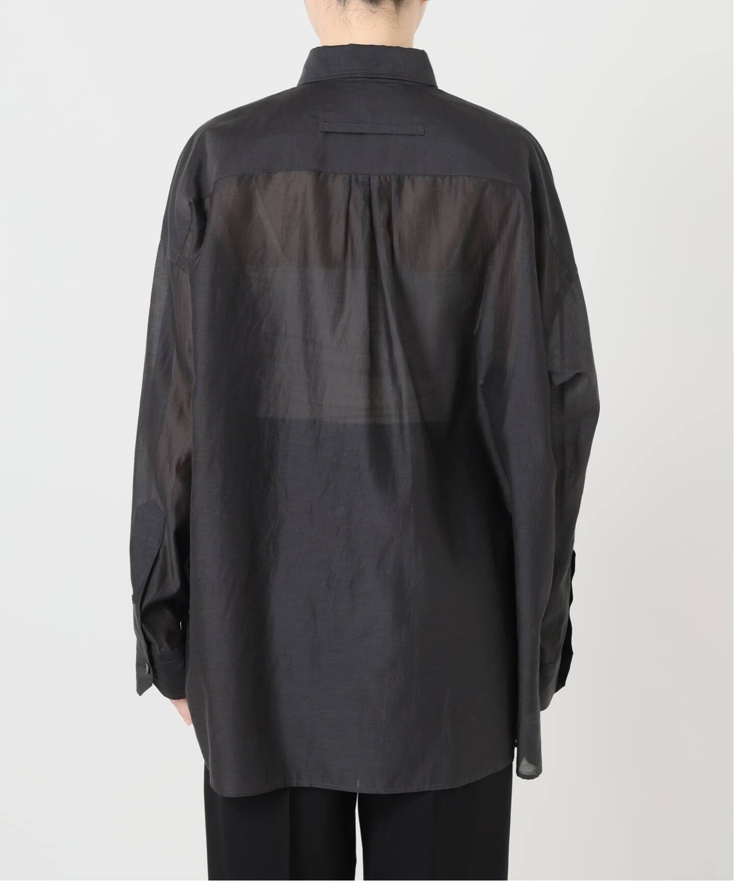 TICCA ティッカ コットンシルクスクエアビッグシャツ uni 0261401113