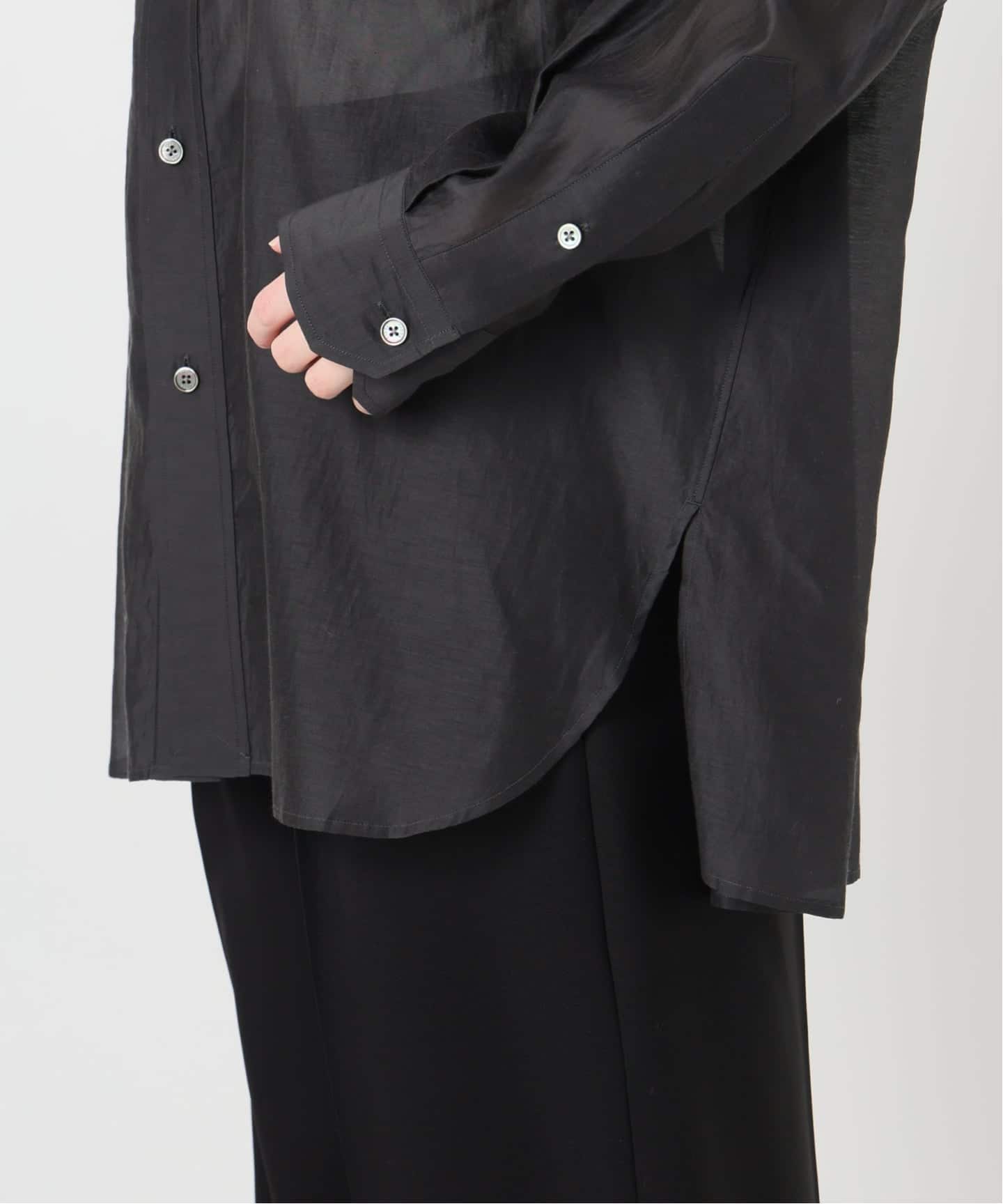 TICCA ティッカ コットンシルクスクエアビッグシャツ uni 0261401113