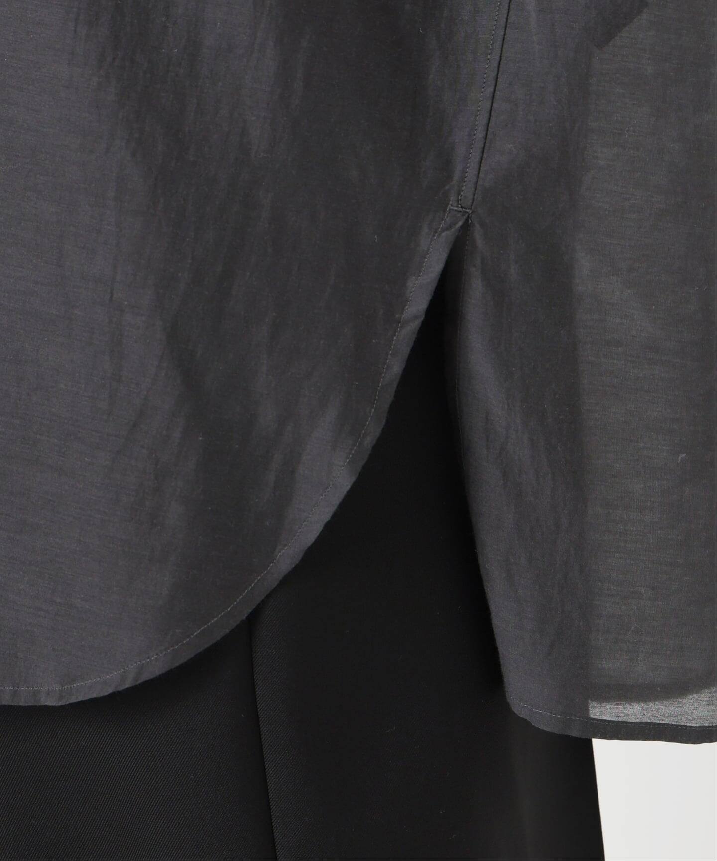 TICCA ティッカ コットンシルクスクエアビッグシャツ uni 0261401113