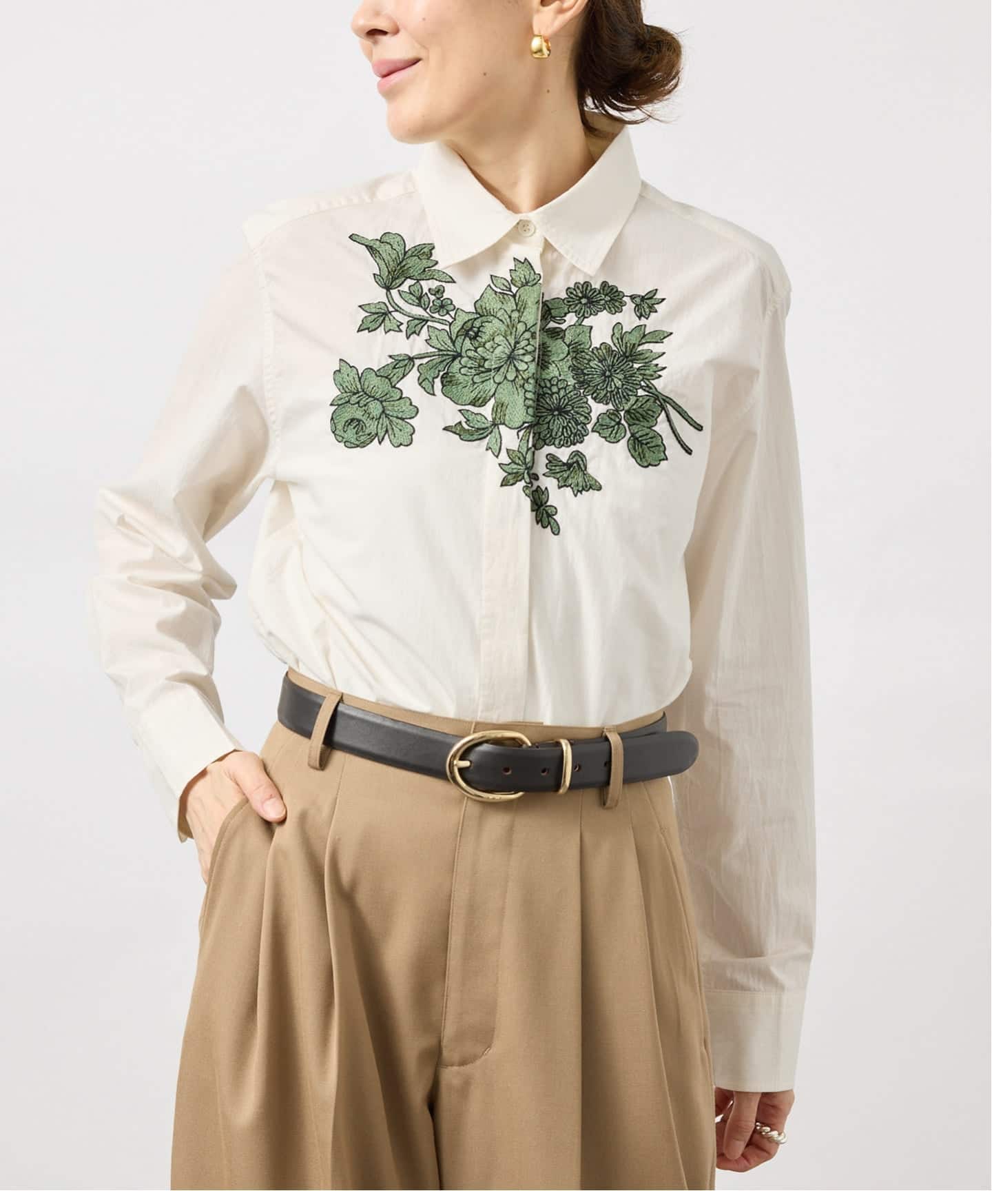 予約》mii ミイ Hand Embroidered シャツ（シャツ／ブラウス