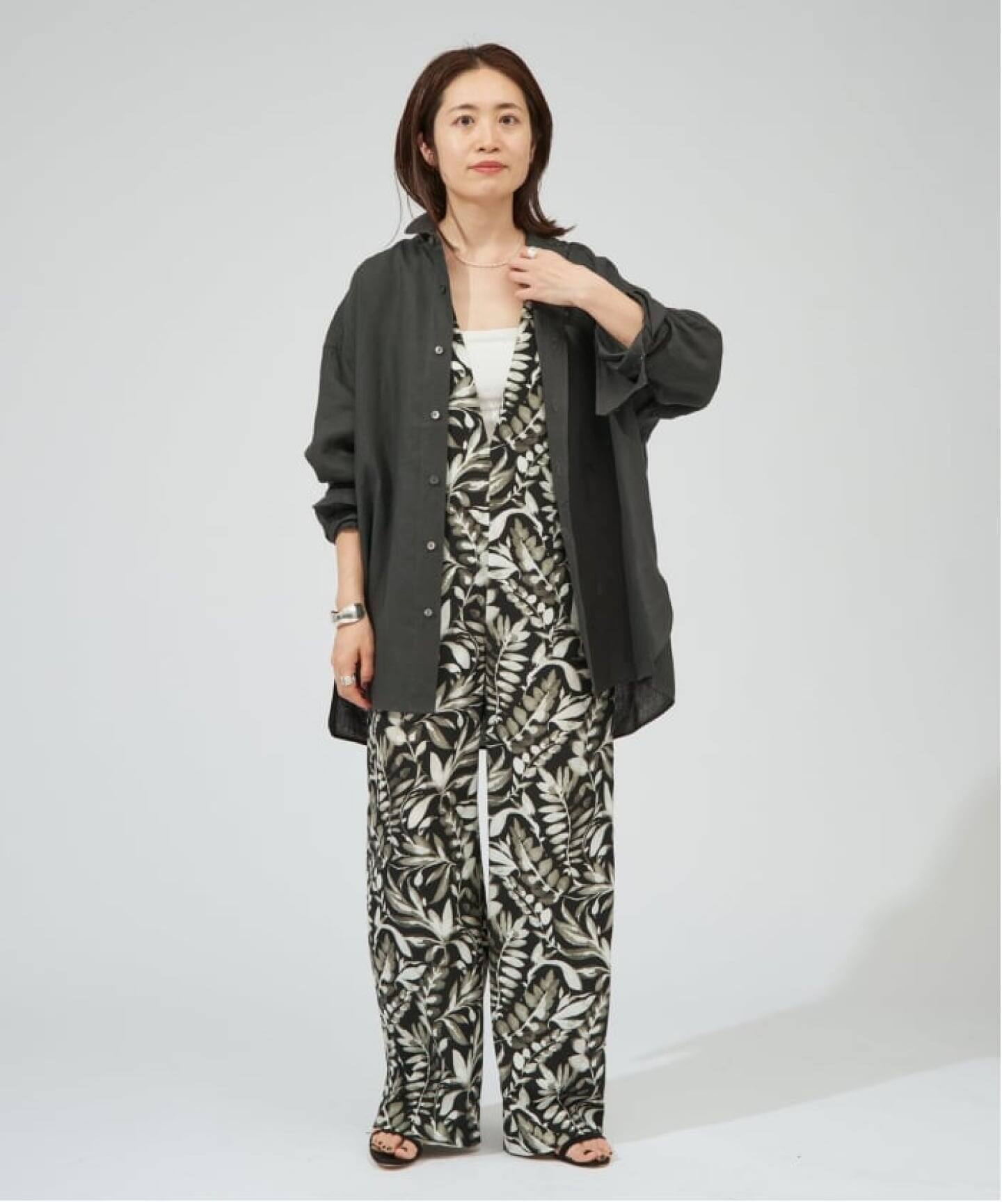 TICCA/ティッカ リネンスクエアビッグシャツ UNI TICCA（ティッカ） シャツ ブラウス リネンスクエアビッグシャツ UNI