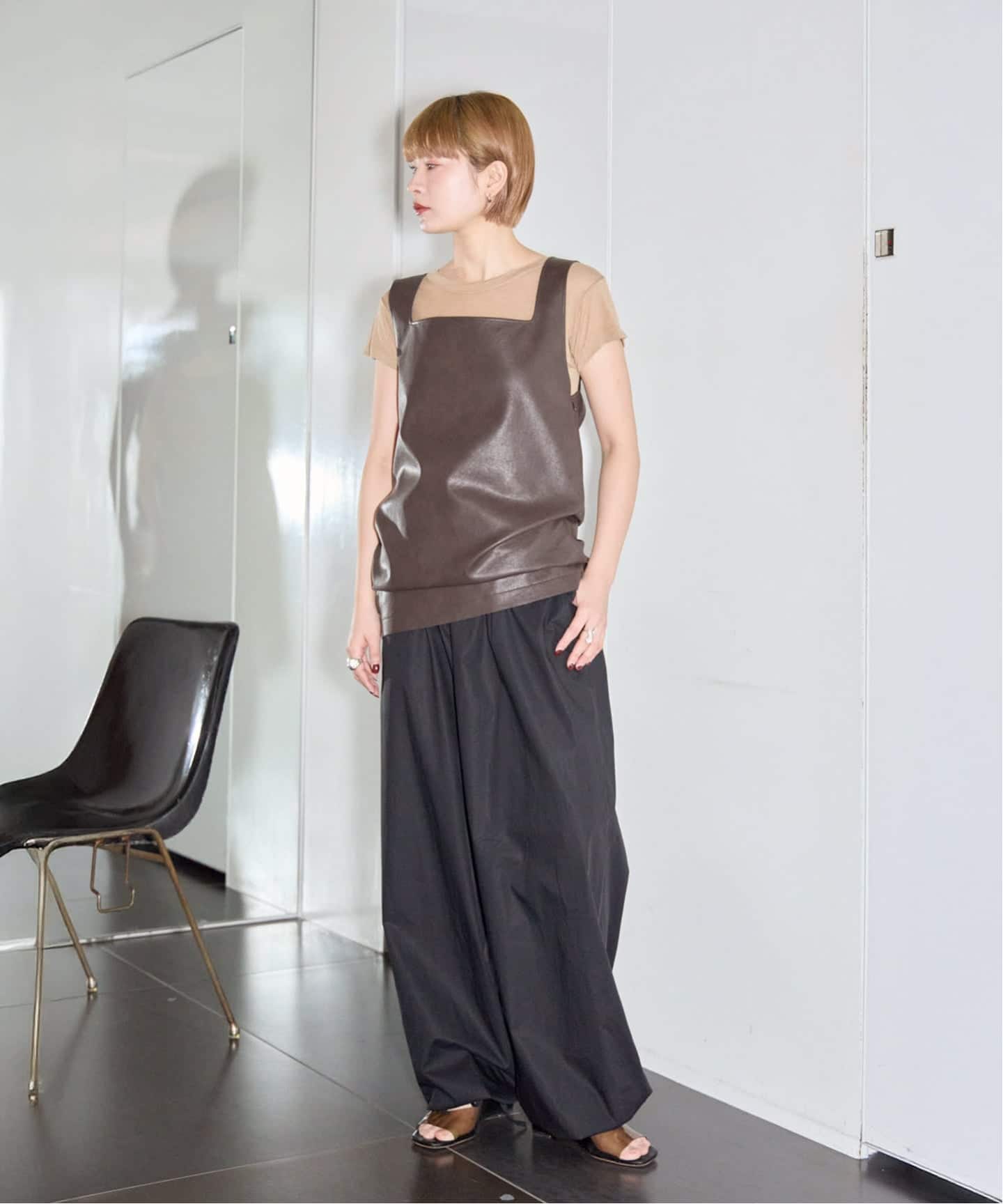 FAUX LEATHER TOPS：ブラウス（シャツ／ブラウス）｜CITYSHOP（シティ