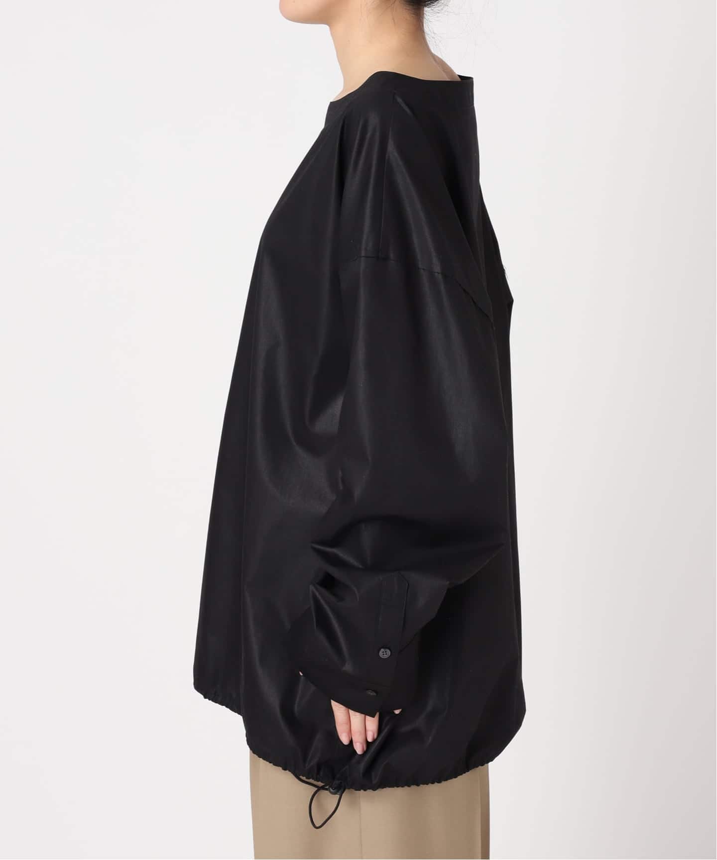 CITYSHOP・シャツ、ブラウス・ブラック CHINTS LONG SLEEVE：ブラウス（シャツ／ブラウス）｜CITYSHOP（シティ