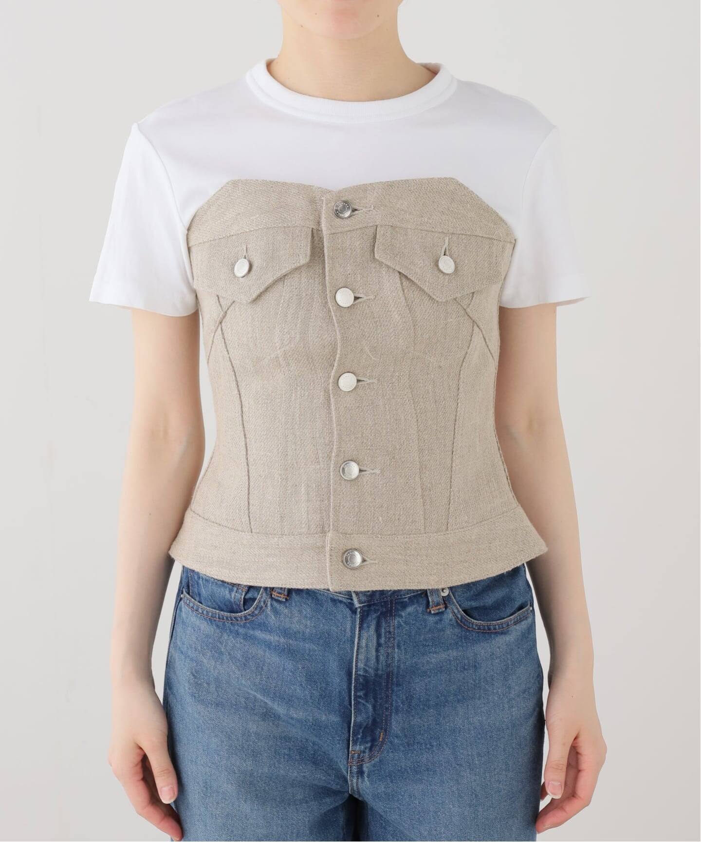 TANAKA BUSTIER ST-157-26-LI：ビスチェ（シャツ／ブラウス