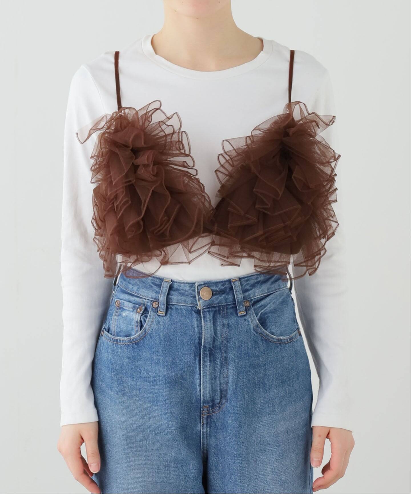 CHIKA KISADA TULLE CAMISOLE CB-26050：ビスチェ（キャミソール