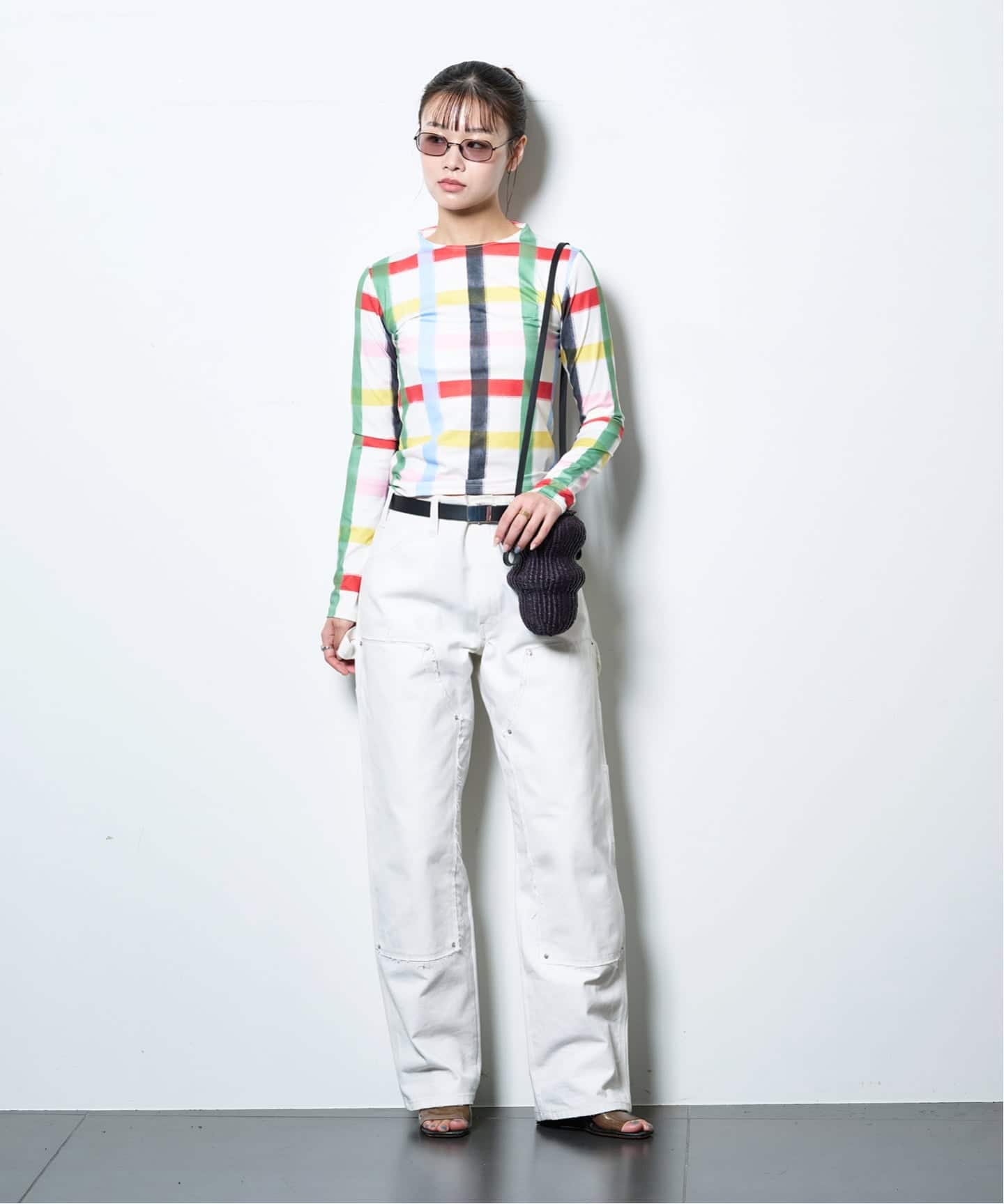 SIXXTA RAINBOW CONFETTI SWEATER PLO：カットソー（Tシャツ