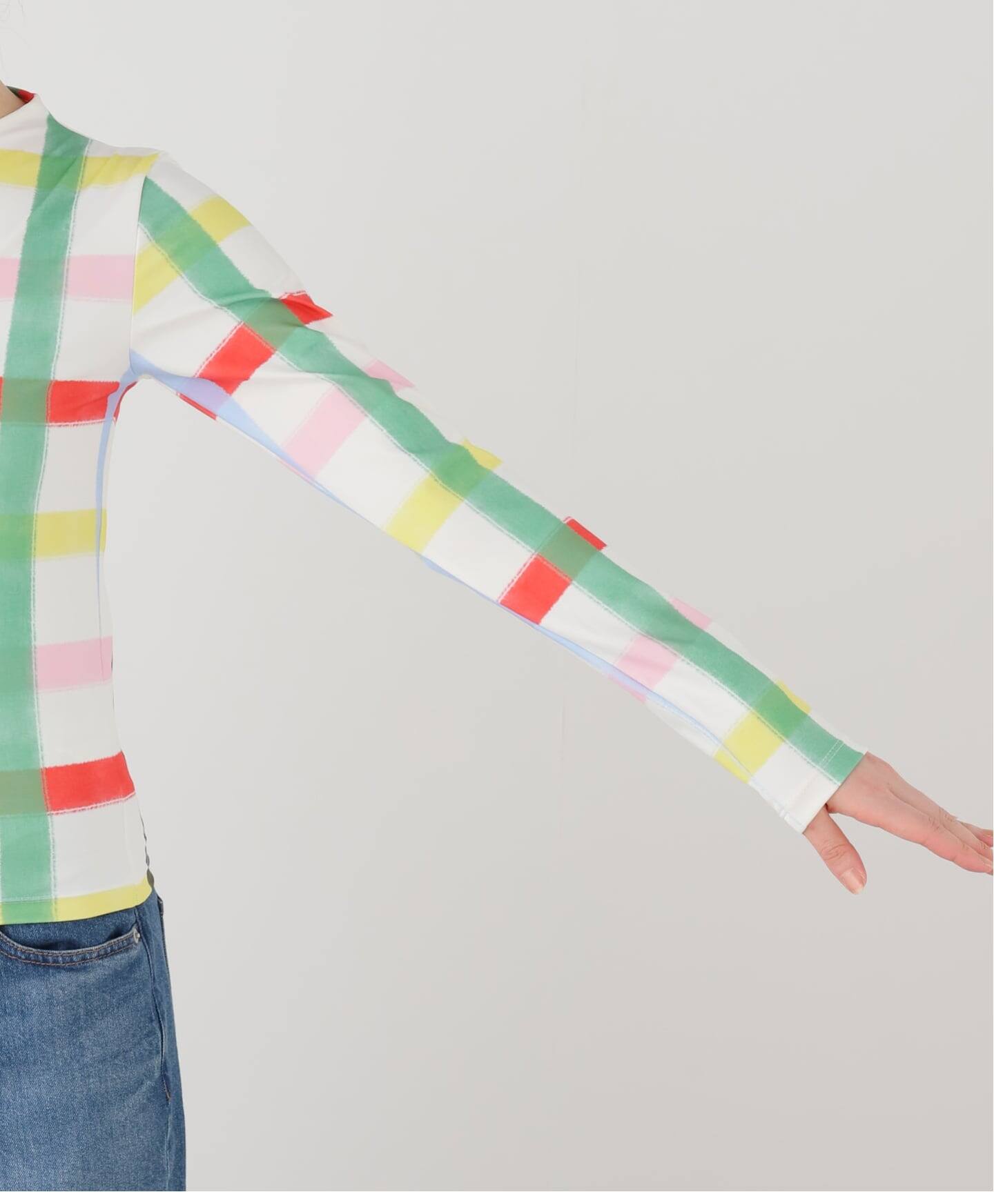 SIXXTA RAINBOW CONFETTI SWEATER PLO：カットソー（Tシャツ