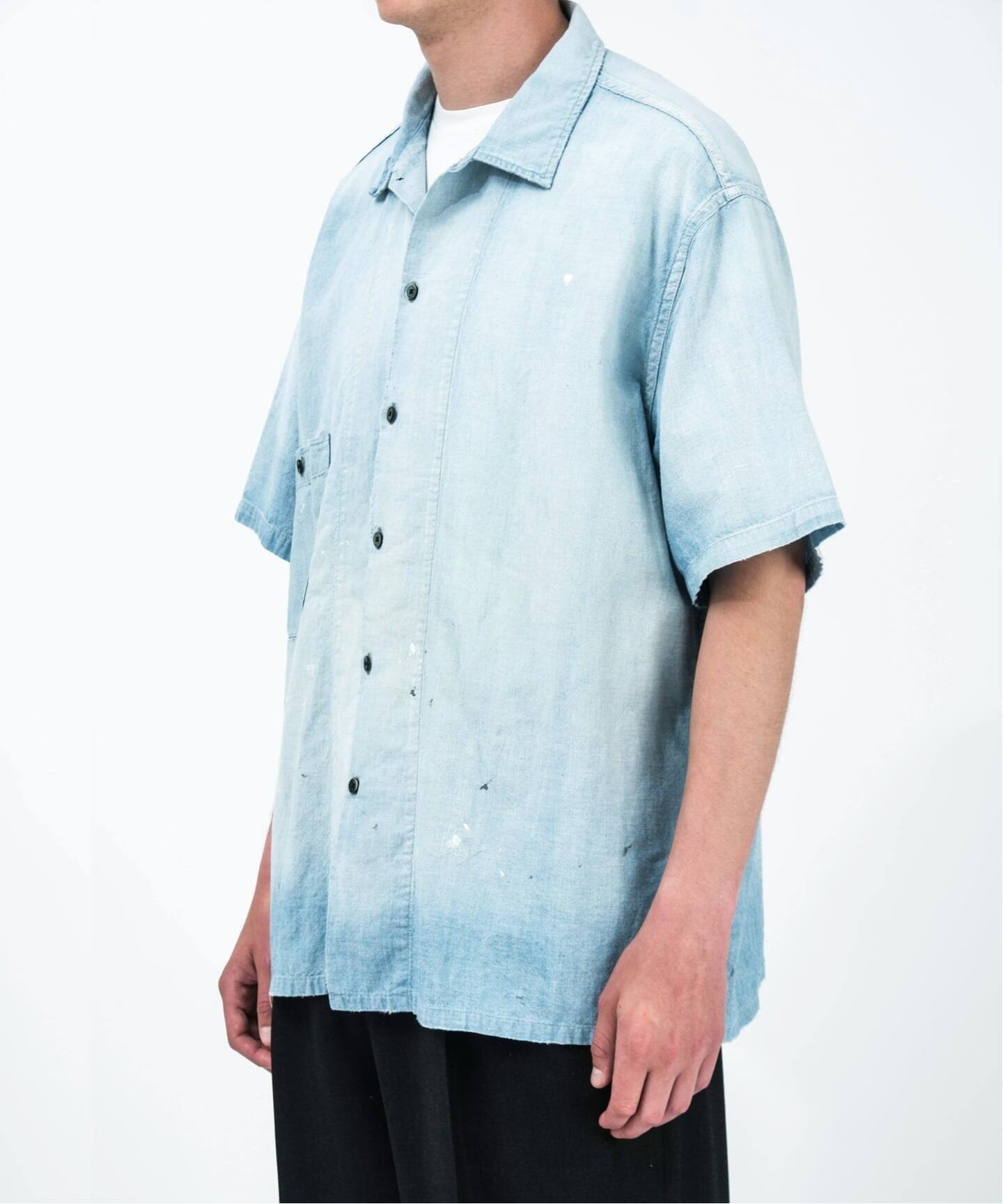 A.PRESSE/アプレッセ】 Vintage Chambray S/S Shirt：シャツ（シャツ