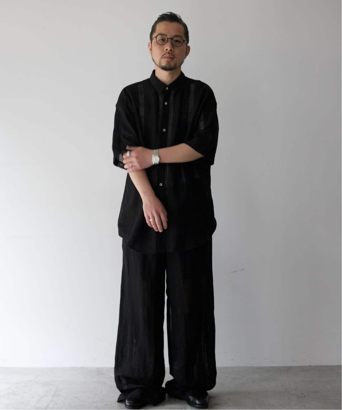 NOMAT / ノマット】S/S Shirt/Linen Stripes：シャツ（シャツ