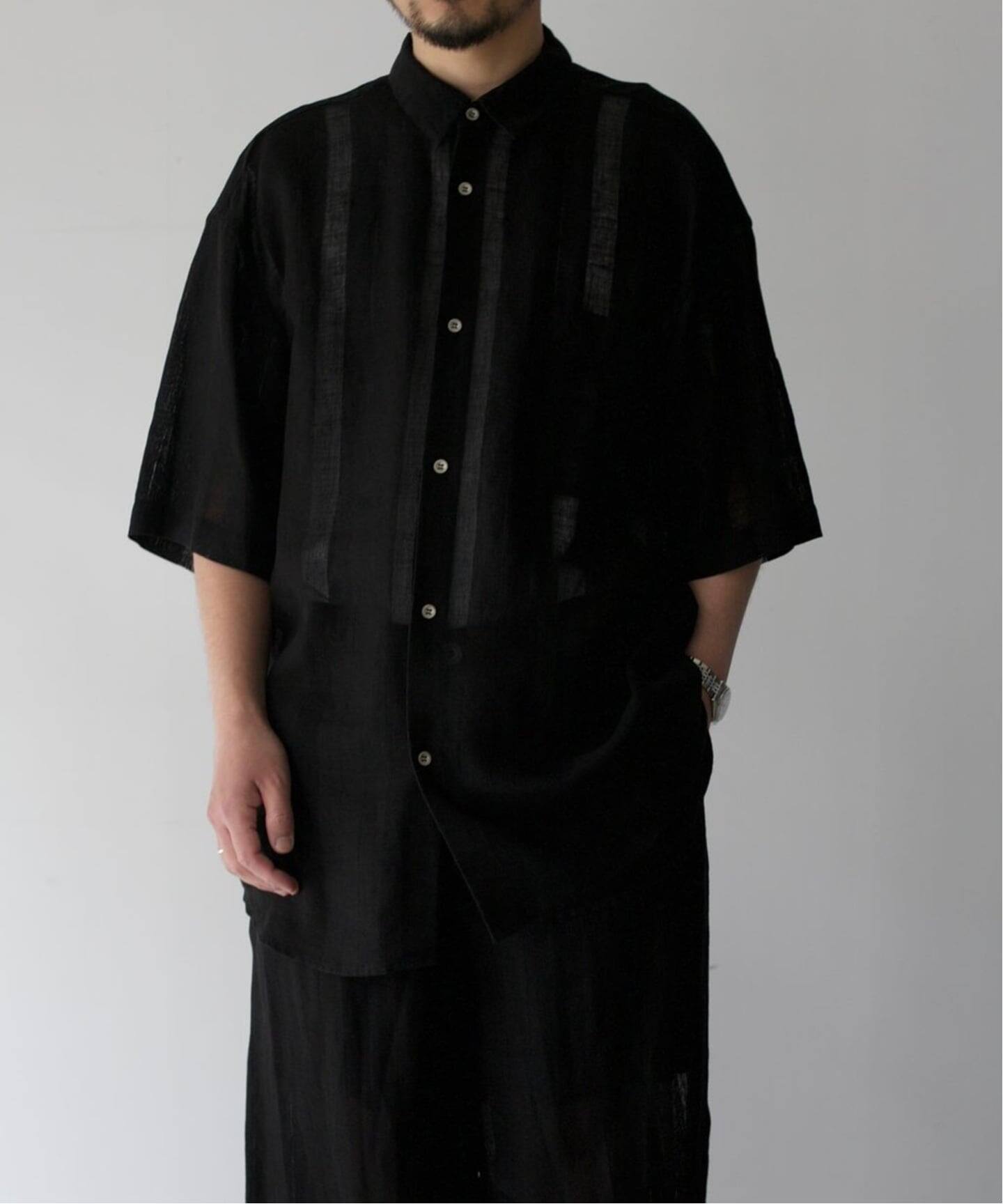 NOMAT / ノマット】S/S Shirt/Linen Stripes：シャツ（シャツ