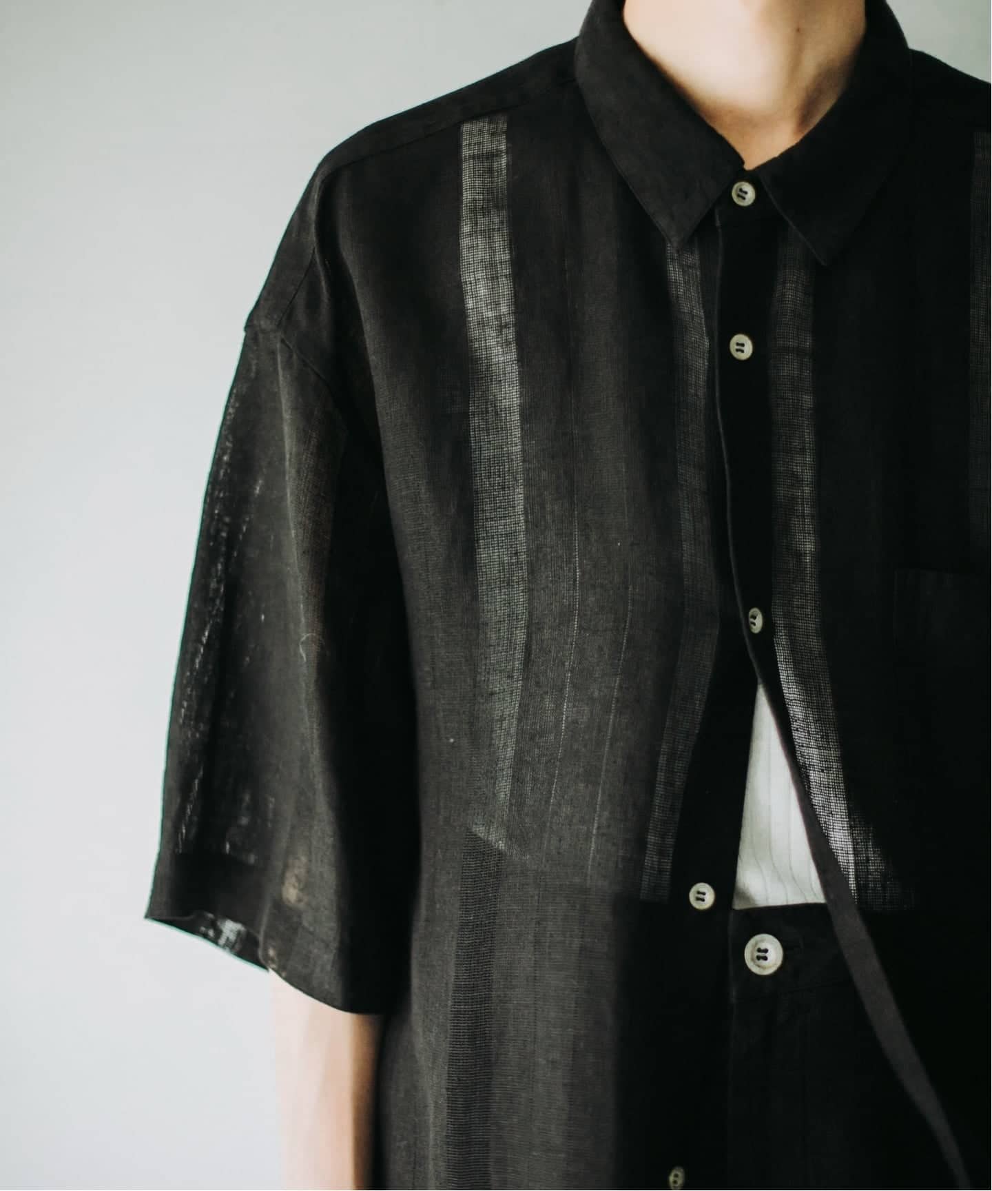 NOMAT / ノマット】S/S Shirt/Linen Stripes：シャツ（シャツ