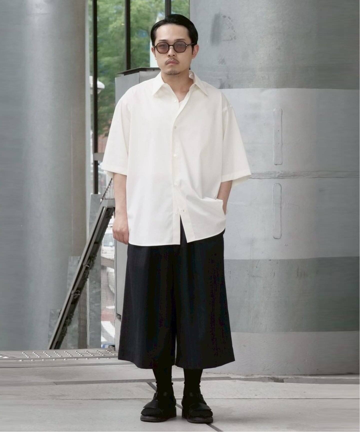 EL/エル】LIGHT TAFFETA H/S SH：ハーフスリーブシャツ（シャツ