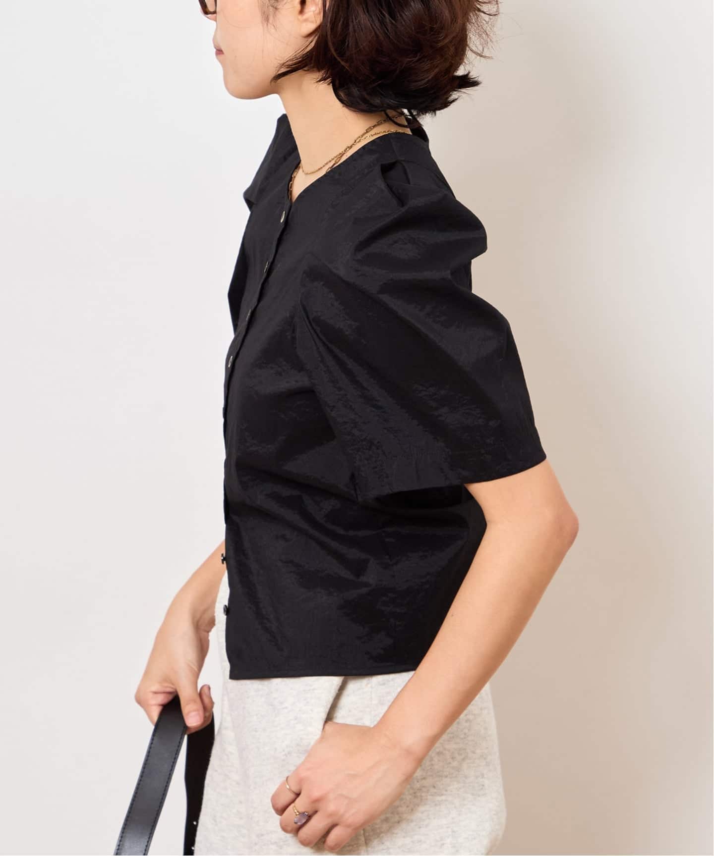 SHEER BUBBLE SLEEVE ブラウス（シャツ／ブラウス）｜Bonum（ボナム