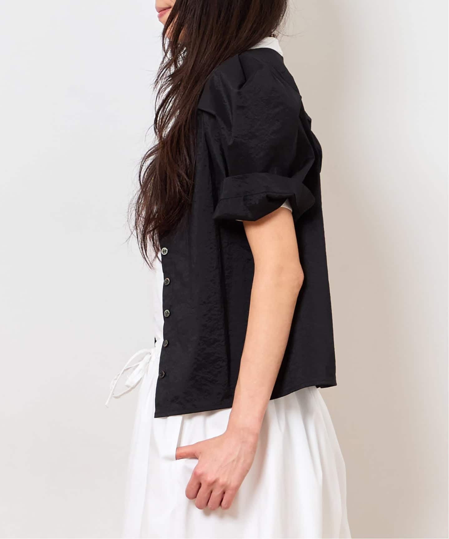 SHEER BUBBLE SLEEVE ブラウス（シャツ／ブラウス）｜Bonum（ボナム