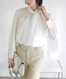 【洗える】ボータイ2WAYブラウス
