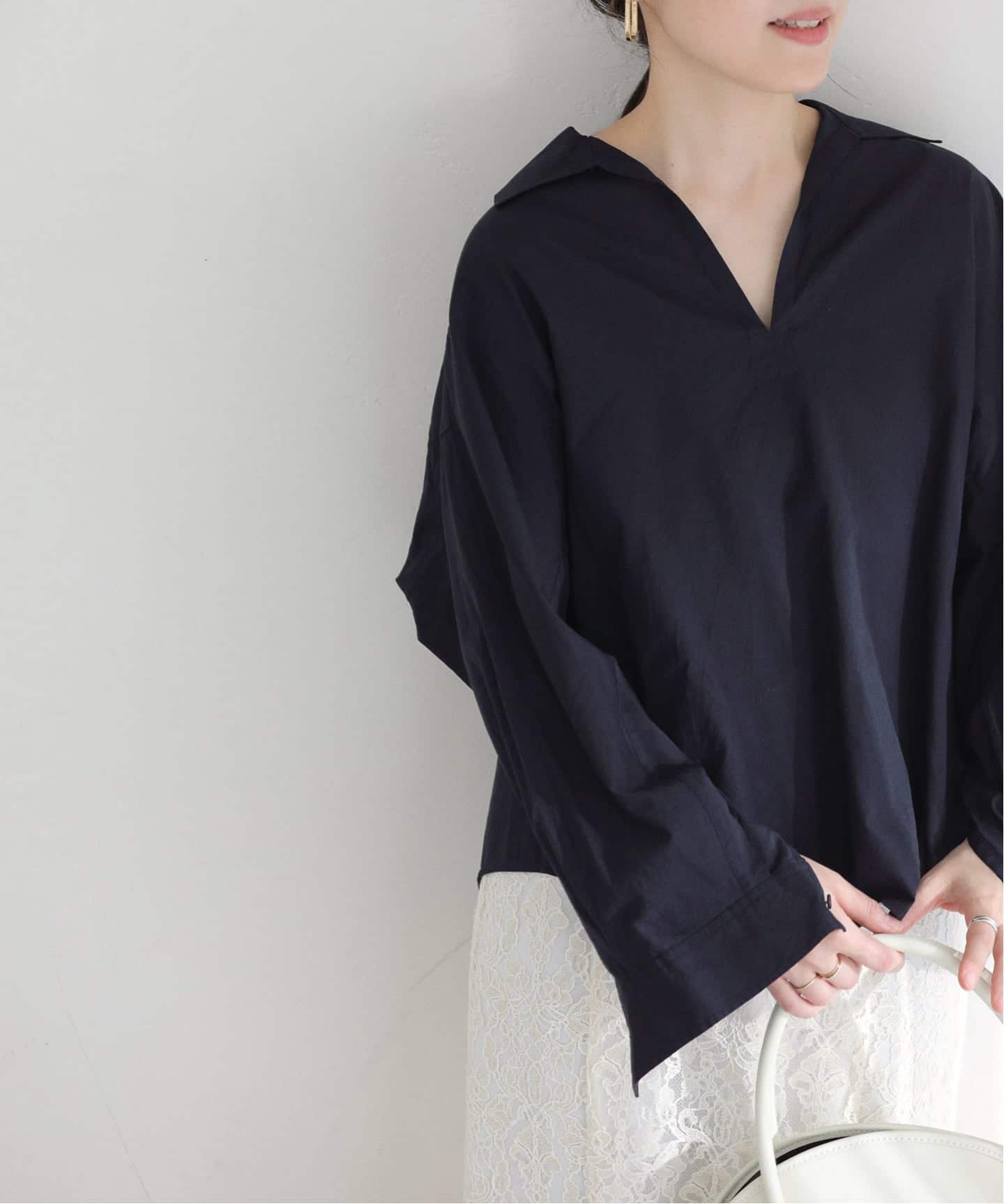 洗える】TICCA/ティッカ スキッパーシャツ（シャツ／ブラウス）｜La