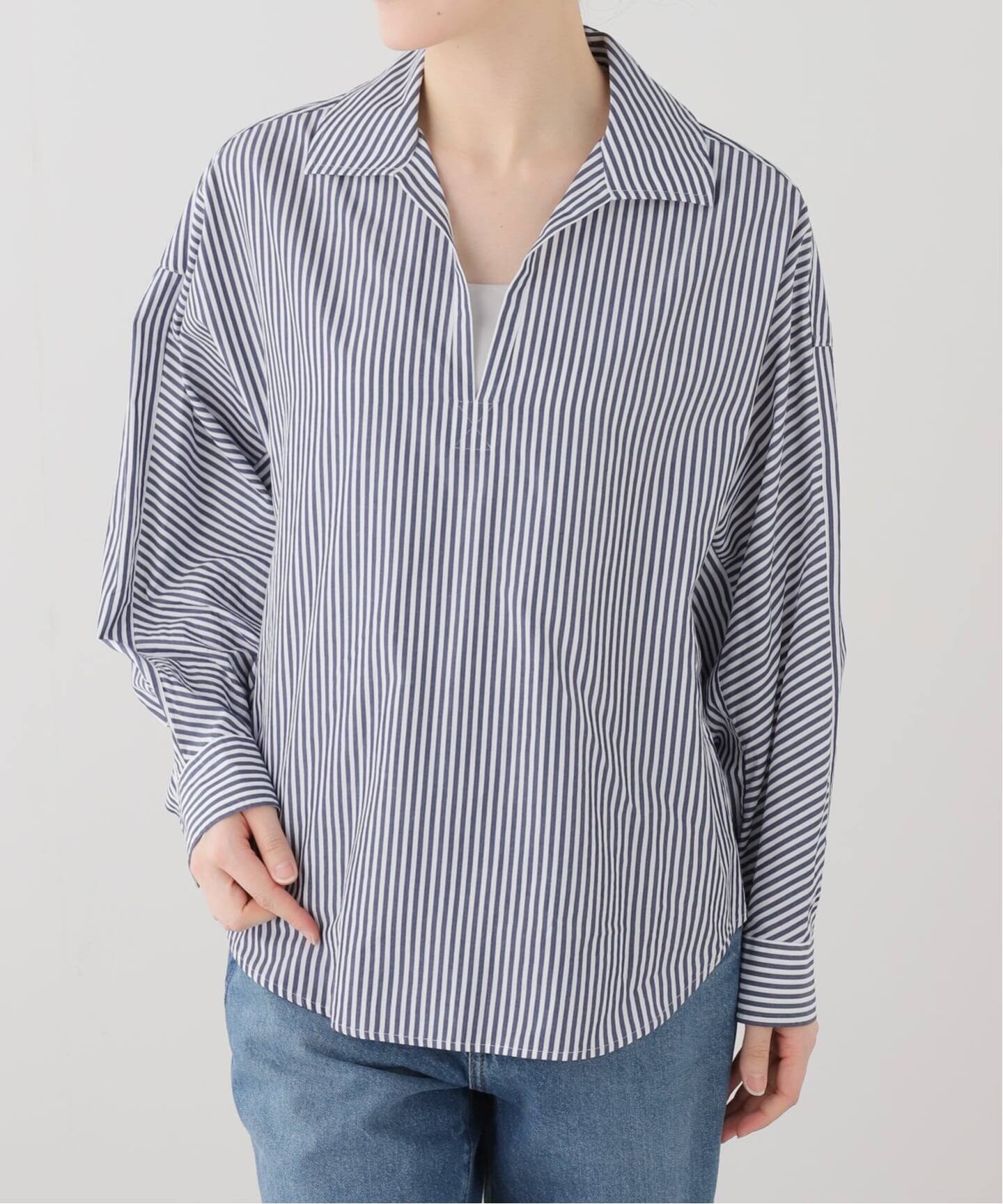 洗える】TICCA/ティッカ スキッパーシャツ（シャツ／ブラウス）｜La