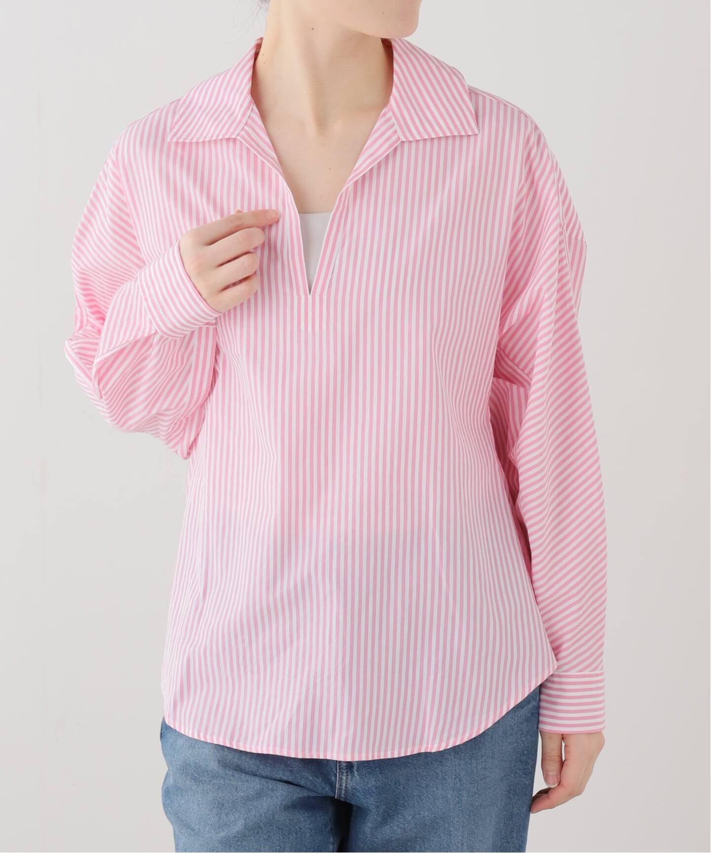 洗える】TICCA/ティッカ スキッパーシャツ（シャツ／ブラウス）｜La