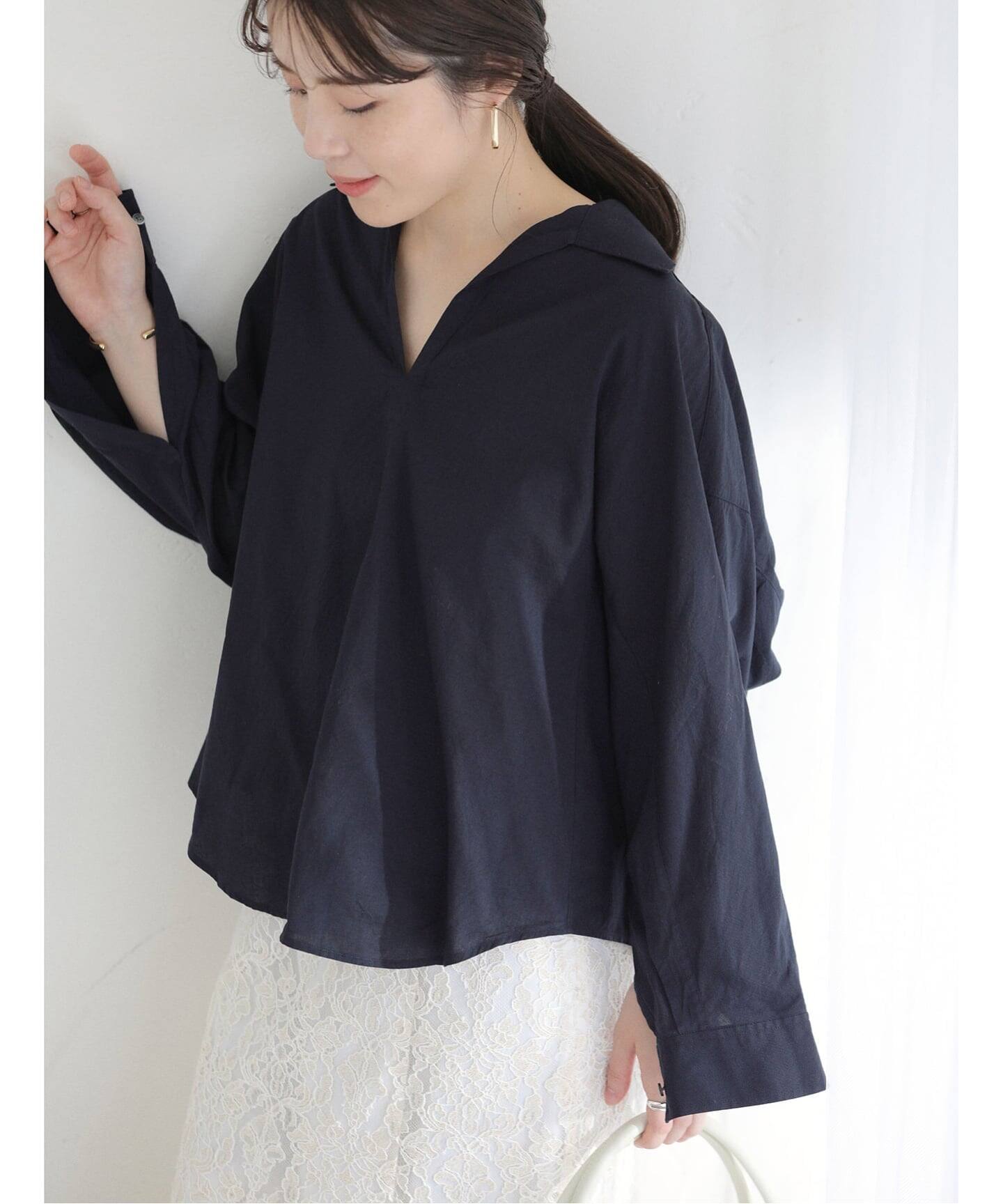 洗える】TICCA/ティッカ スキッパーシャツ（シャツ／ブラウス）｜La 
