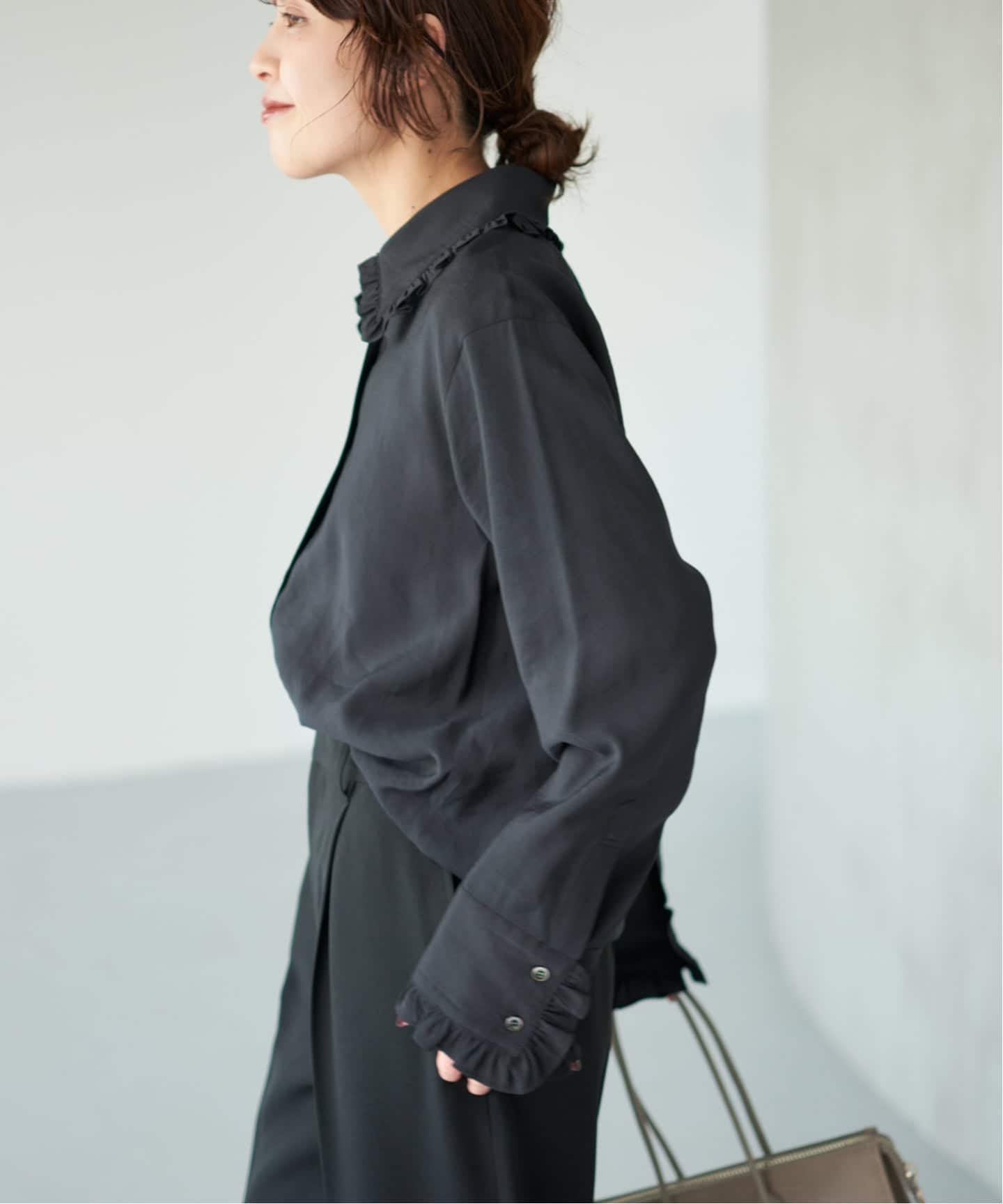 WEB限定 / 追加予約》フリルカラーブラウス（シャツ／ブラウス