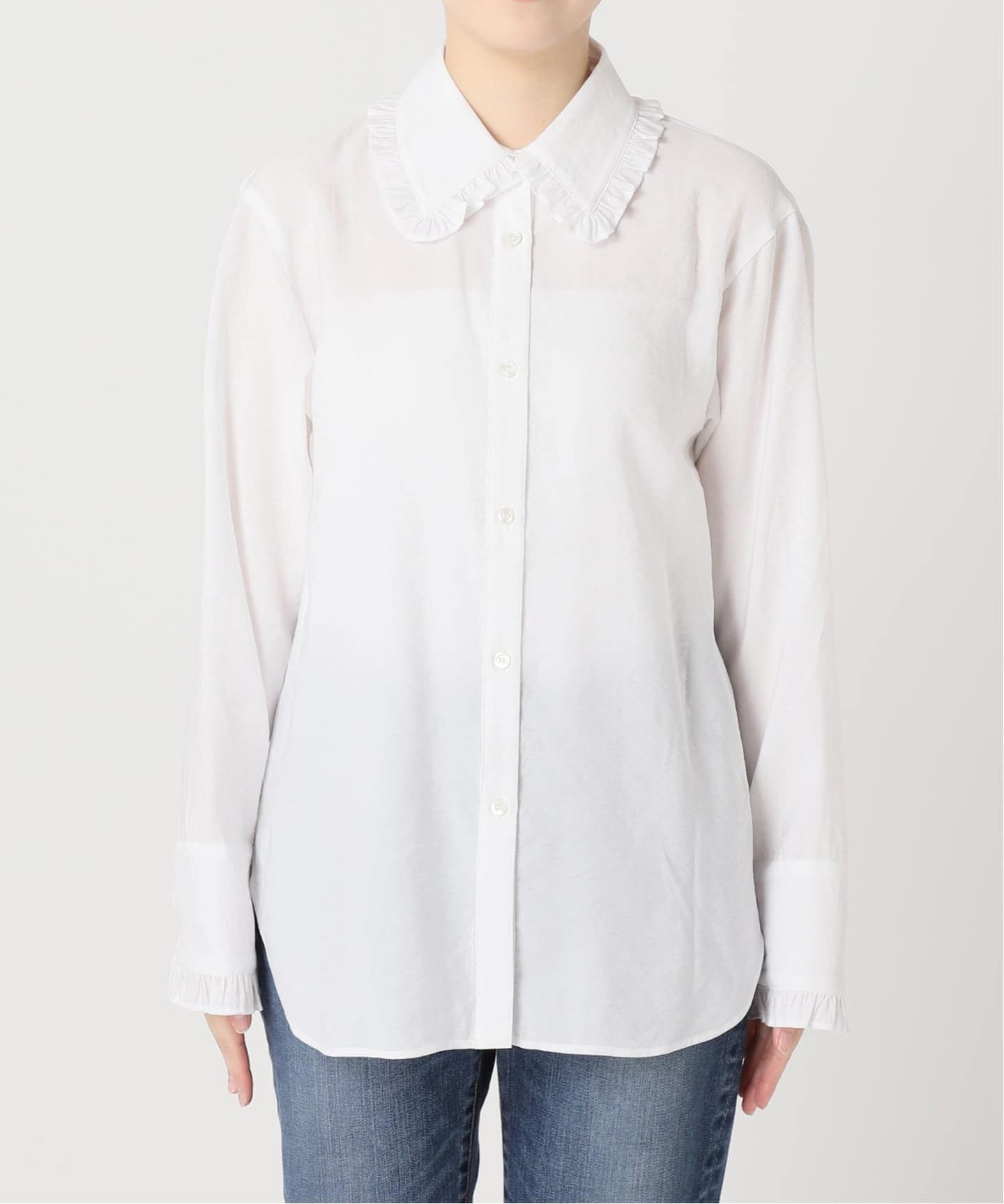 WEB限定 / 追加予約》フリルカラーブラウス（シャツ／ブラウス