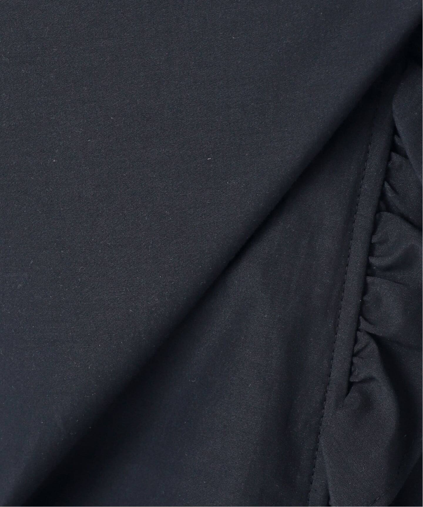 【2023AW】Spick and Span フリルVネックブラウス 黒 フリルVネックブラウス（シャツ/ブラウス）｜Spick & Span（スピック