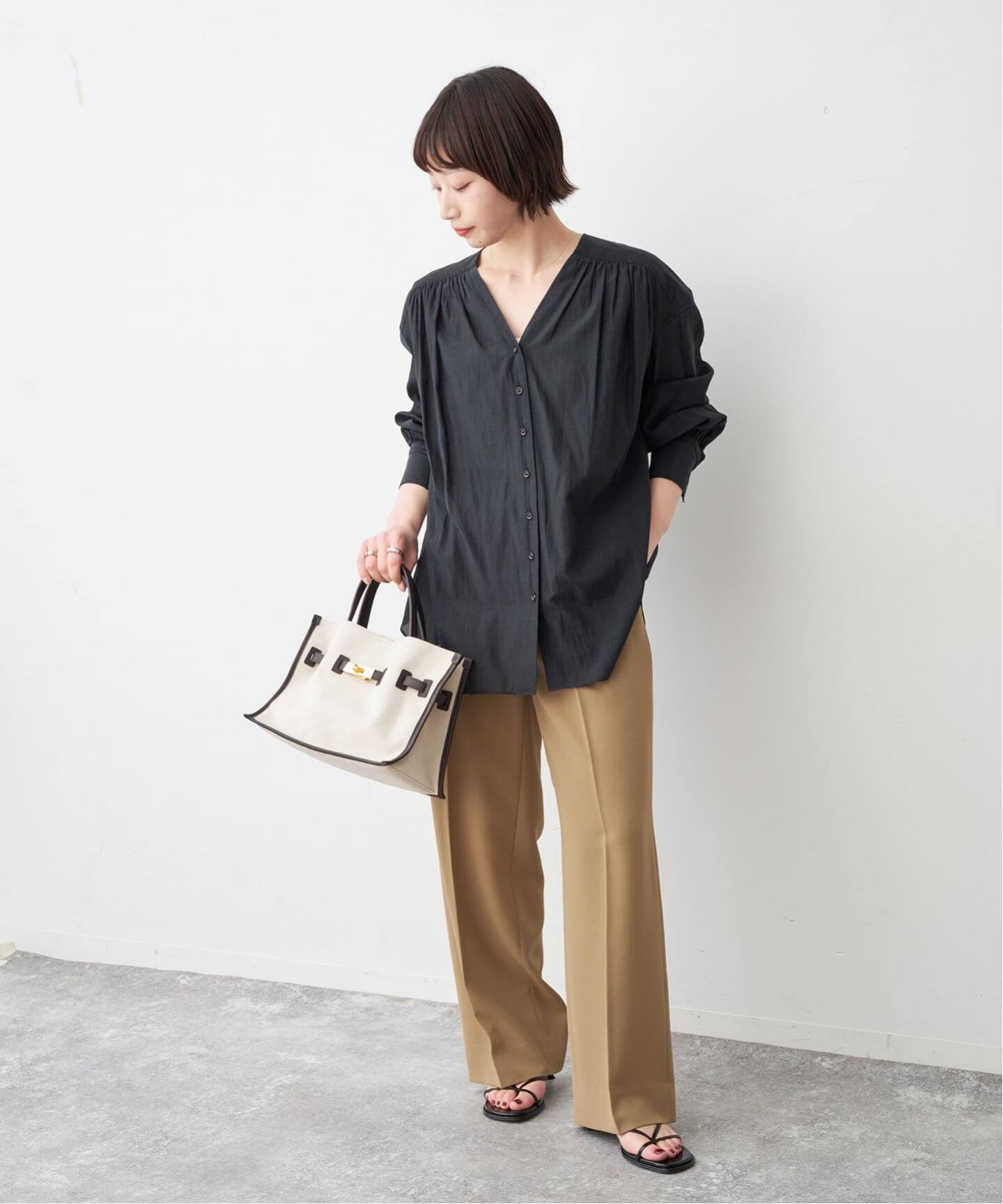 シルキーローンギャザーブラウス（シャツ／ブラウス）｜Spick & Span 