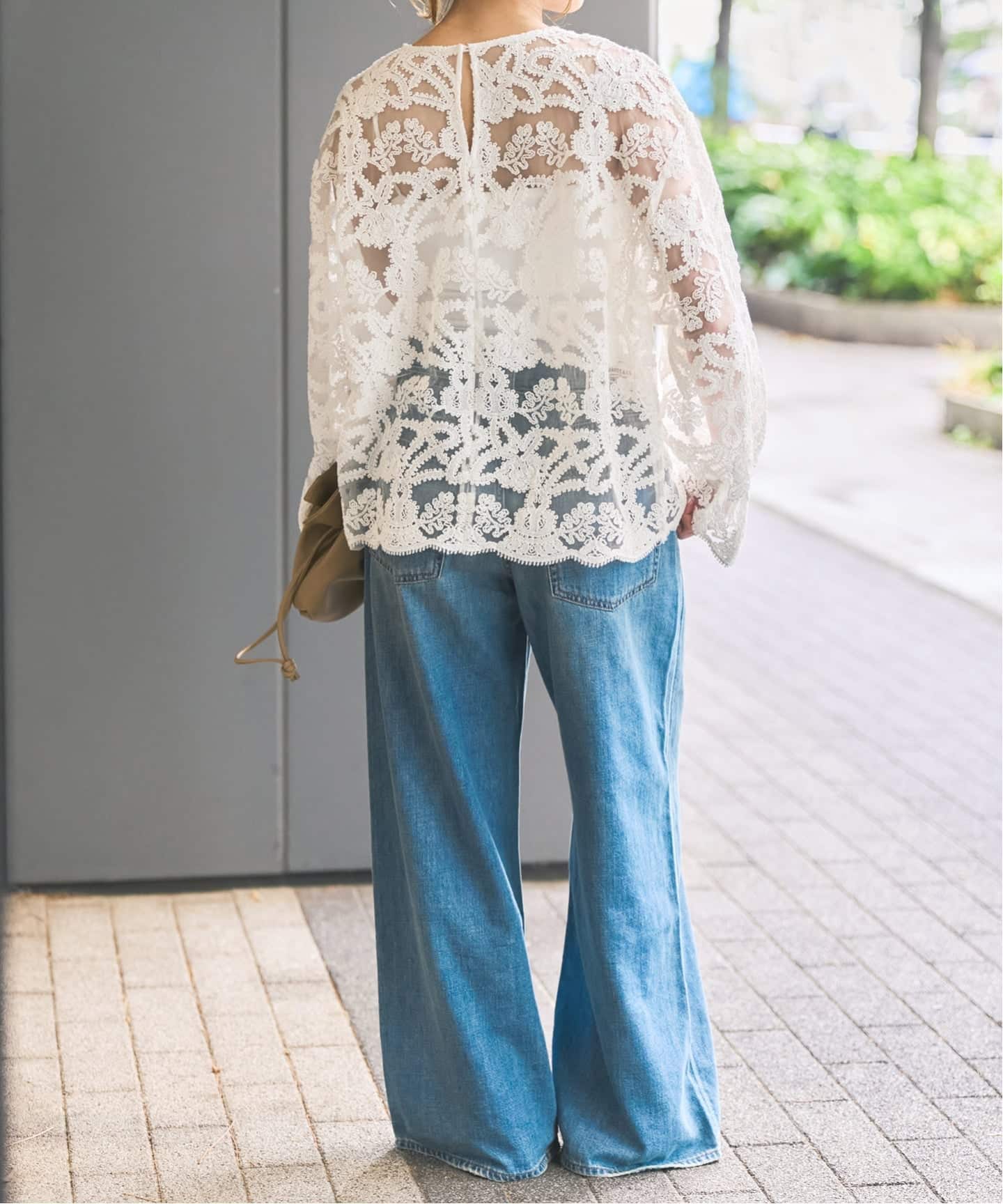 Spick and Span♡コードエンブロイダリーチュールブラウス WEB限定 / 追加》コードエンブロイダリーチュールブラウス（シャツ