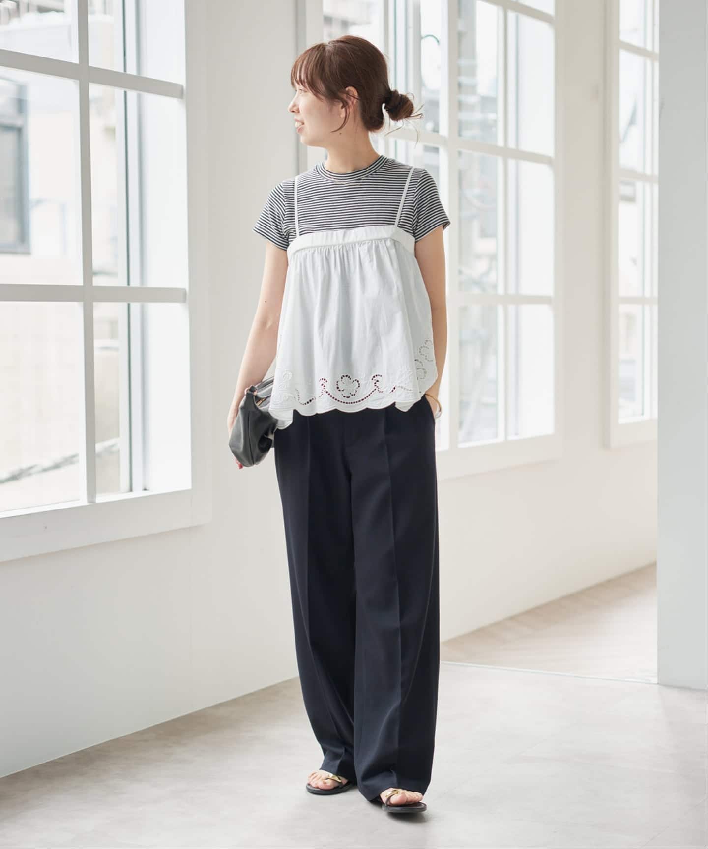 予約》カットワークエンブロイダリーキャミソール（キャミソール