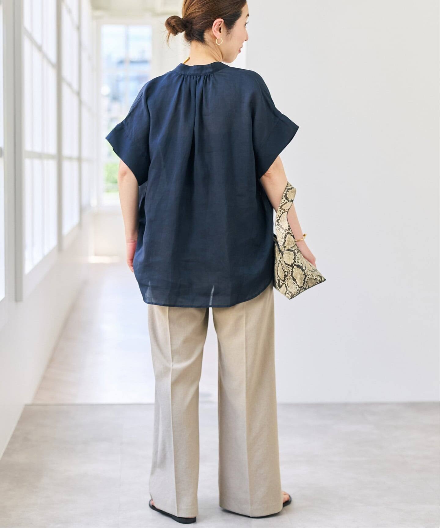 ラミーミックススキッパーブラウス（シャツ／ブラウス）｜Spick & Span