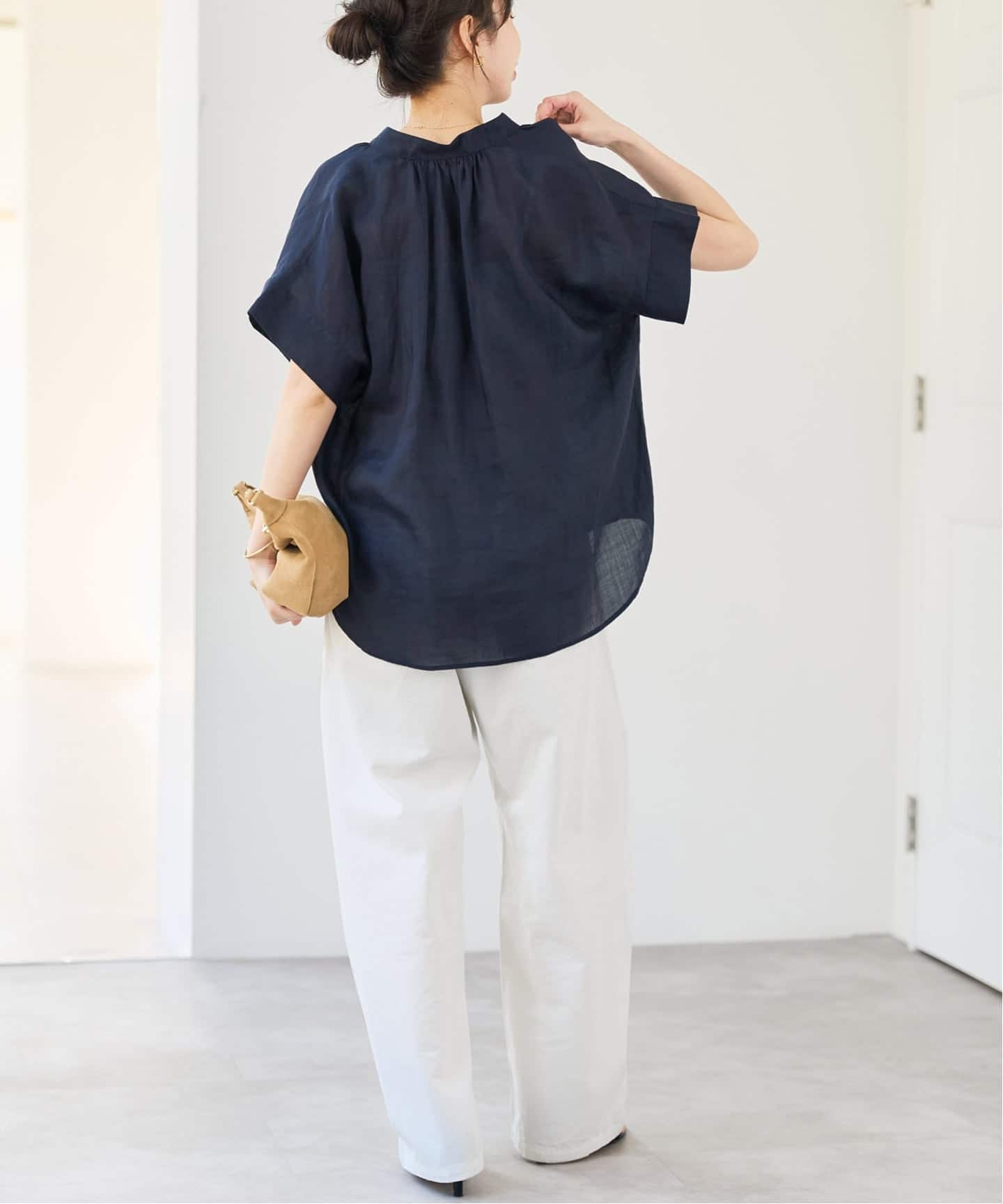 ラミーミックススキッパーブラウス（シャツ／ブラウス）｜Spick & Span