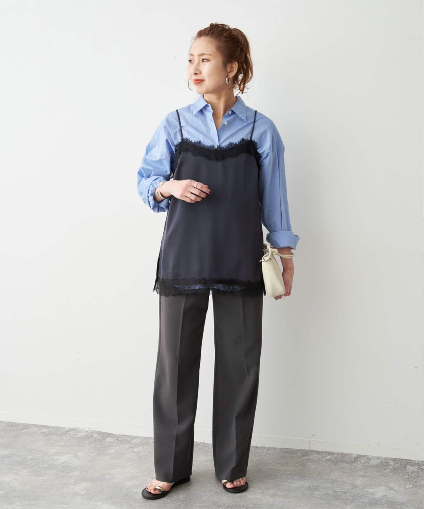 予約》サテンレースキャミソール（キャミソール）｜Spick and Span