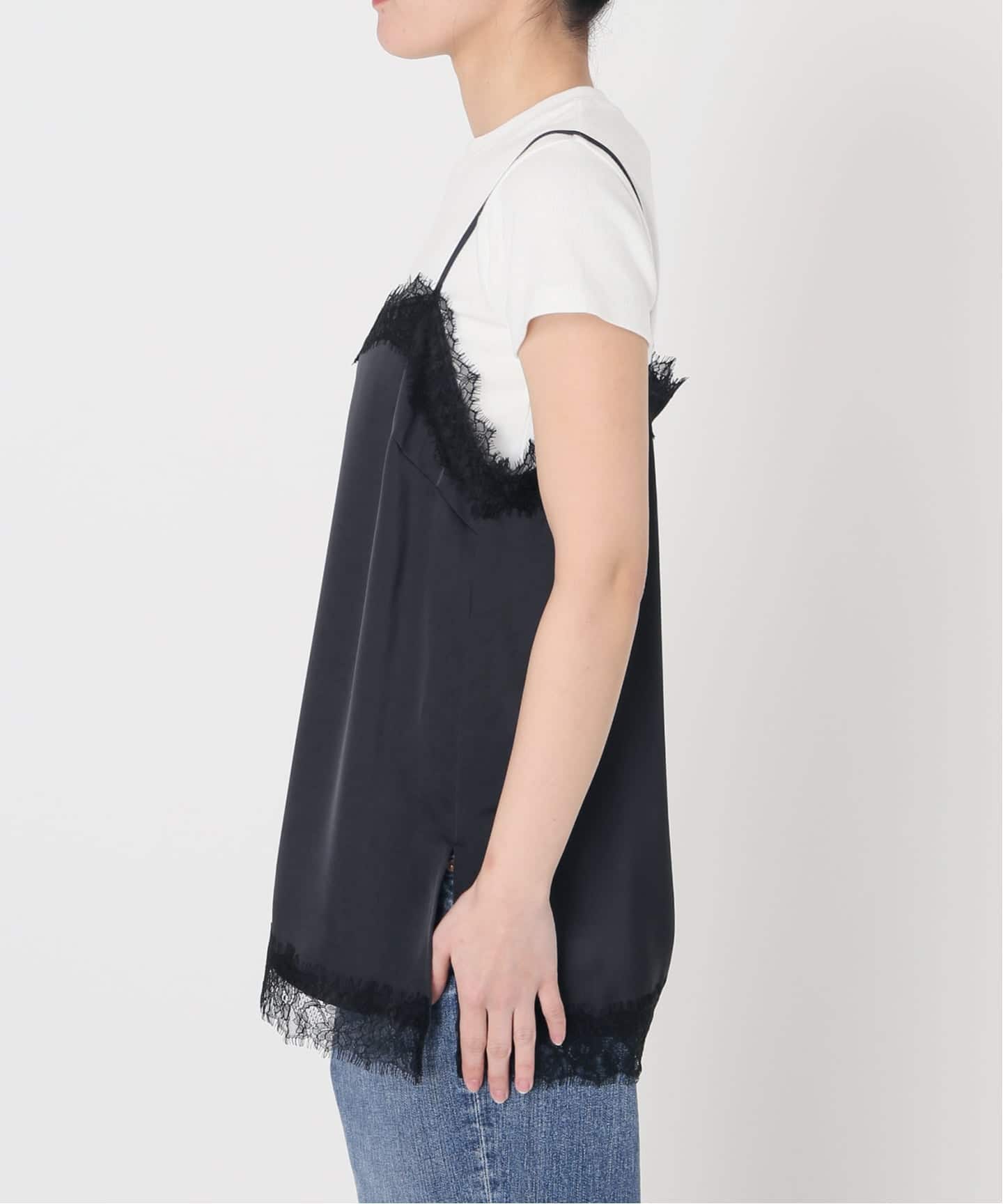 サテンレースキャミソール（キャミソール）｜Spick and Span（スピック